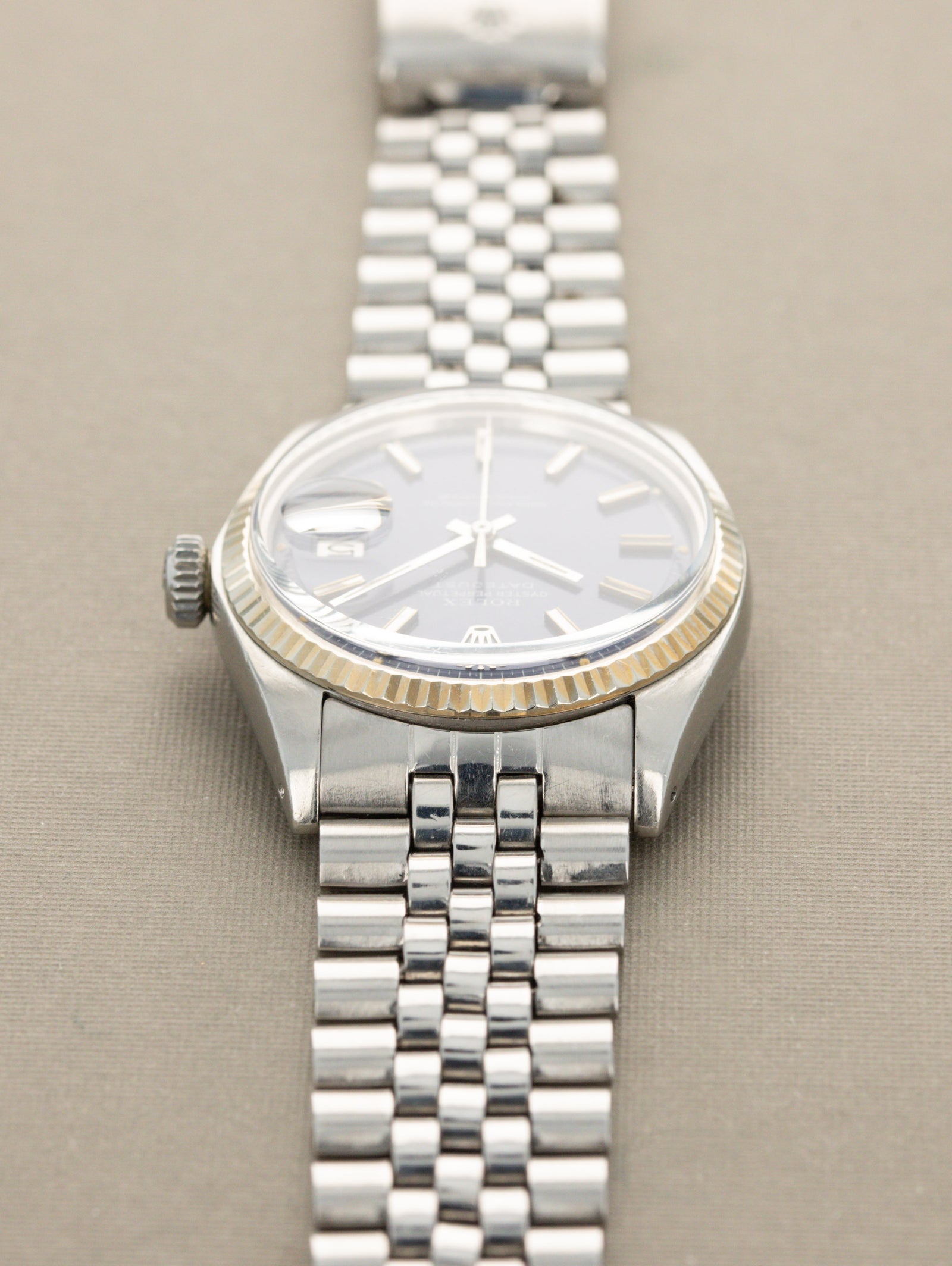 Rolex Datejust Ref. 1601 - Blue 'Satin' Dial Unpolished