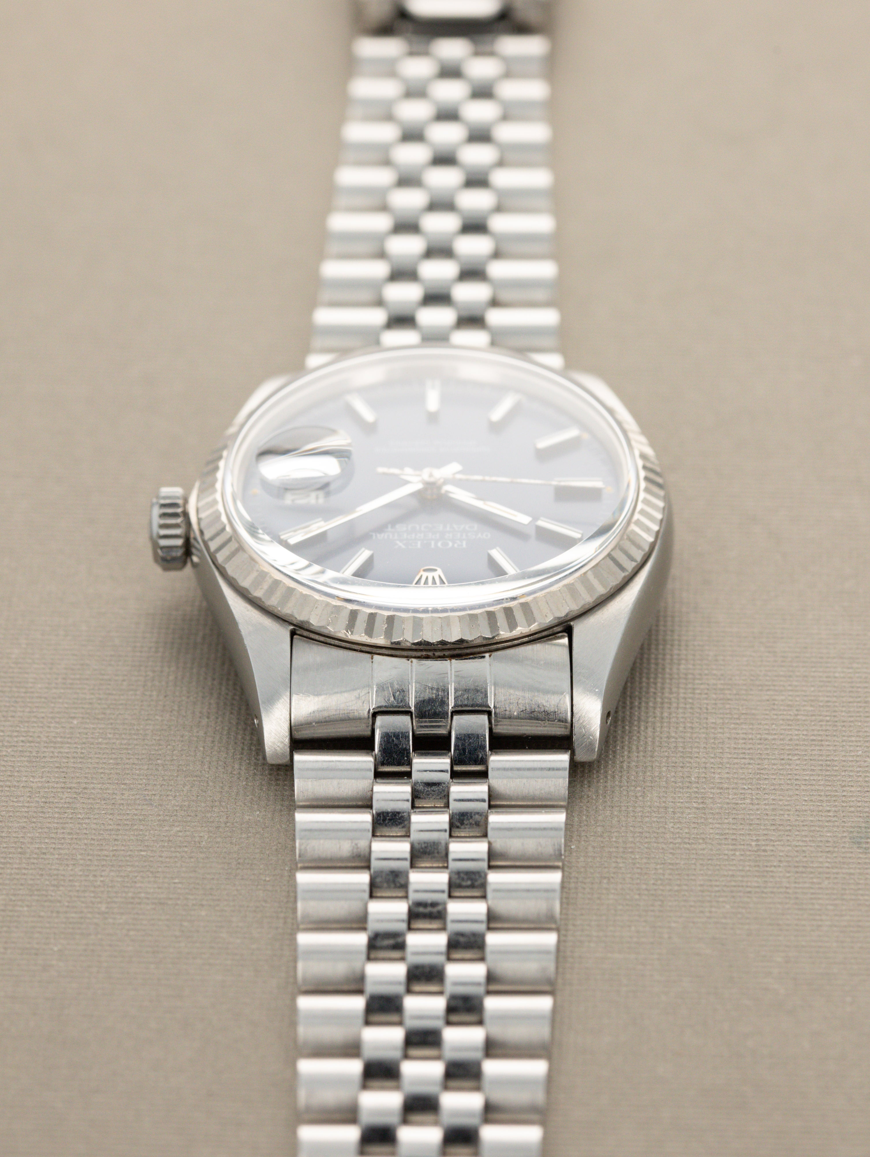 Rolex Datejust Ref. 16014 - Blue 'Satin' Dial Unpolished