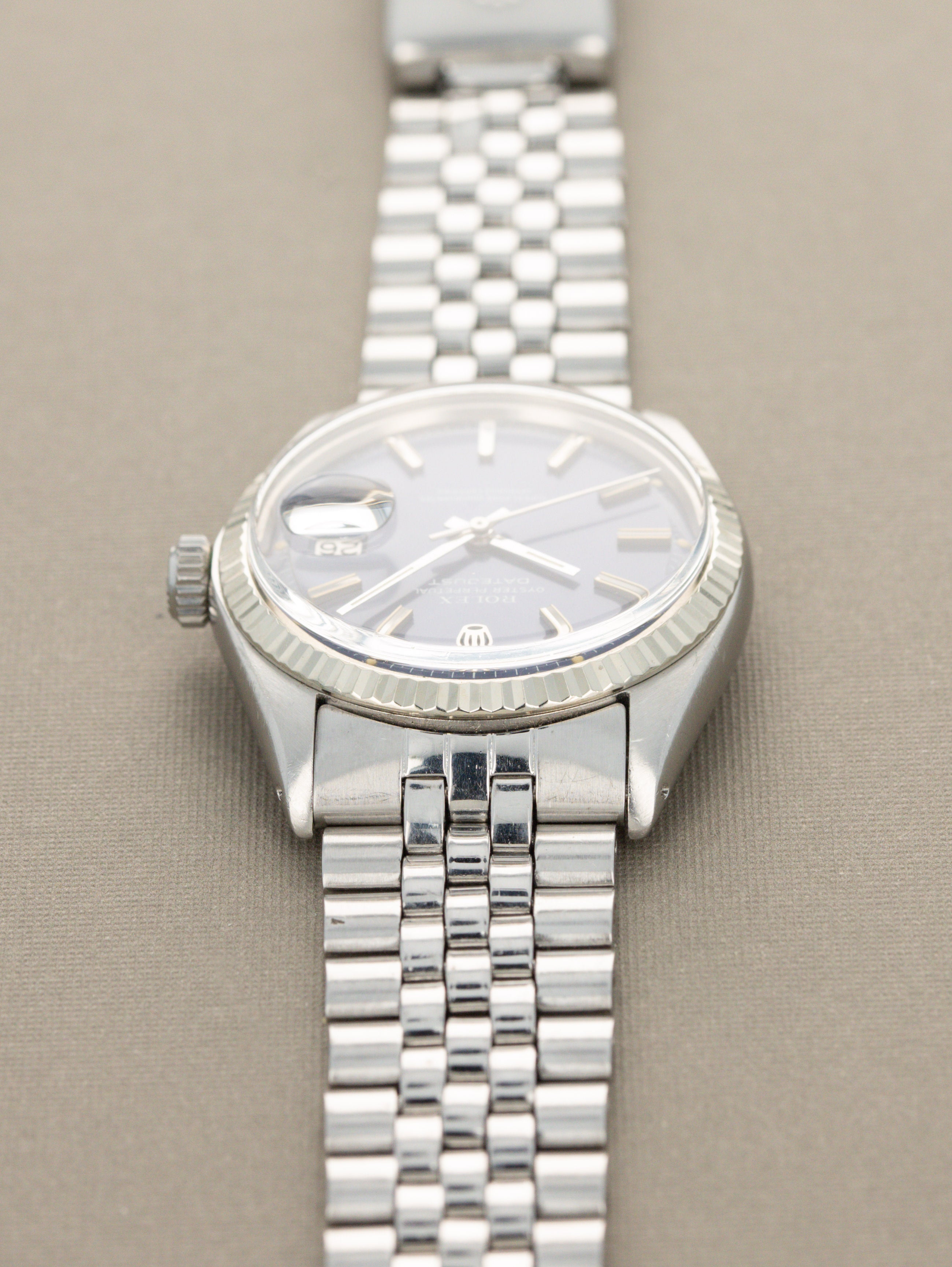 Rolex Datejust Ref. 1601 - Sunburst Blue 'Wideboy' Dial