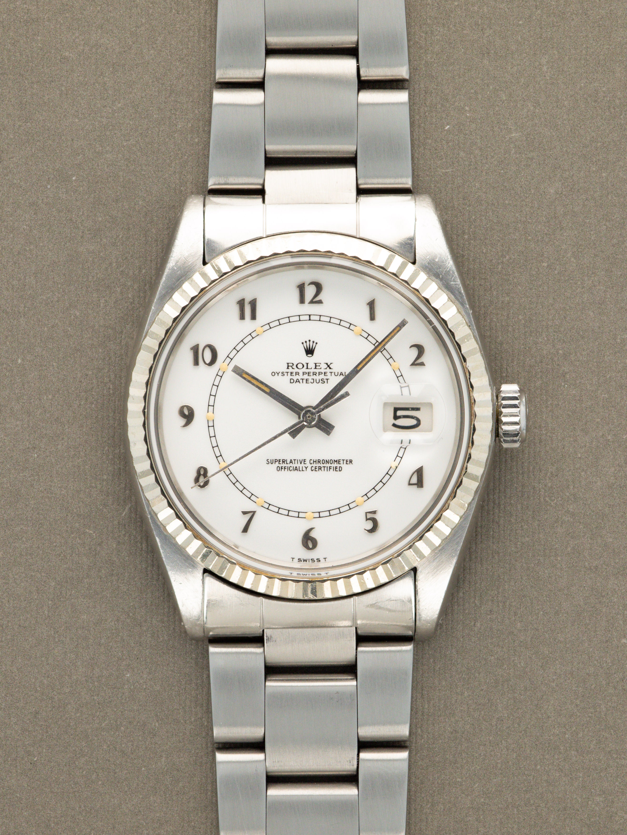 Rolex Datejust Ref. 16014 - White 'Boiler Gauge' Dial