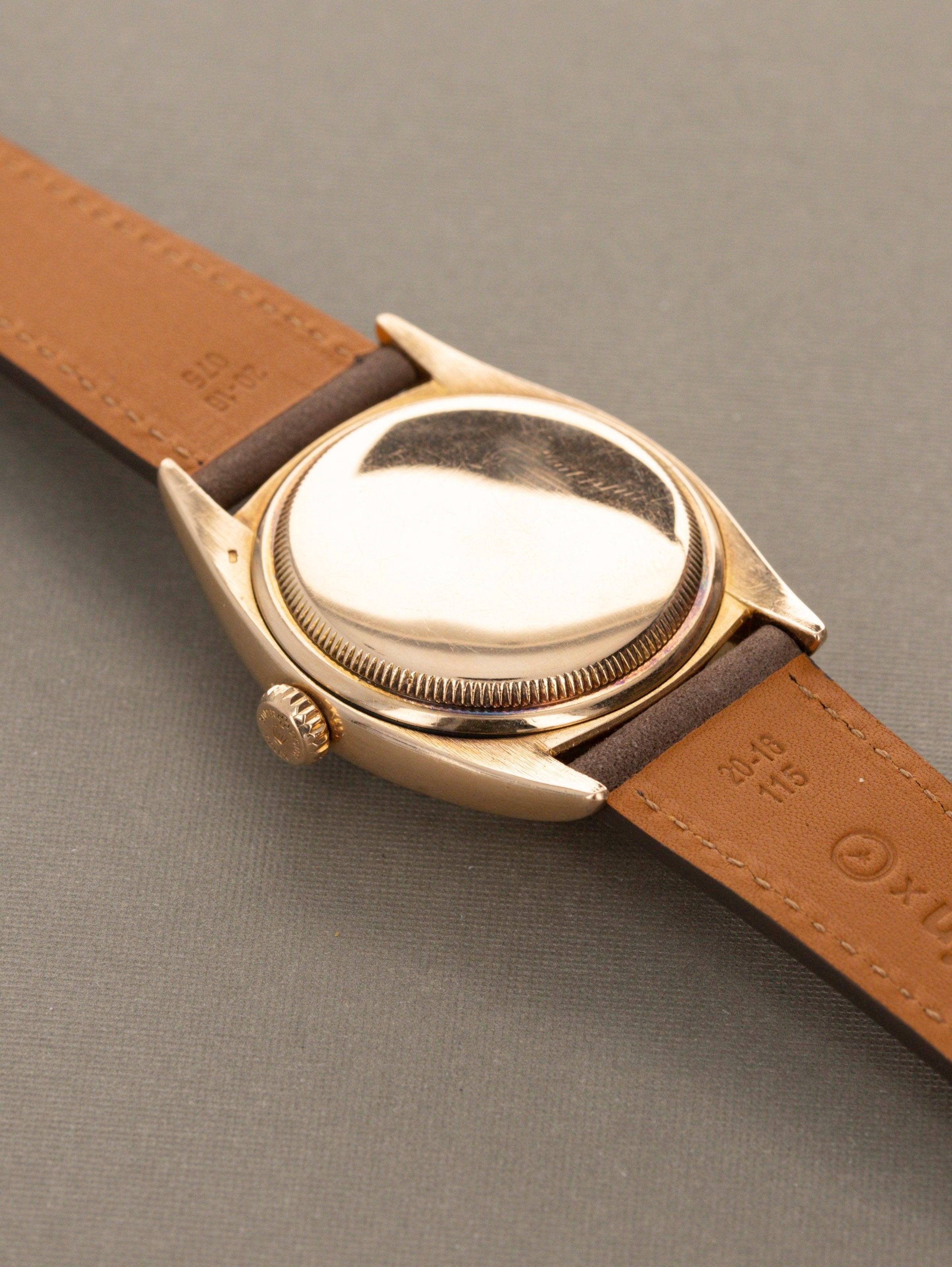Rolex Datejust Ref. 6105 Rose Gold - 'Tropical' Dial