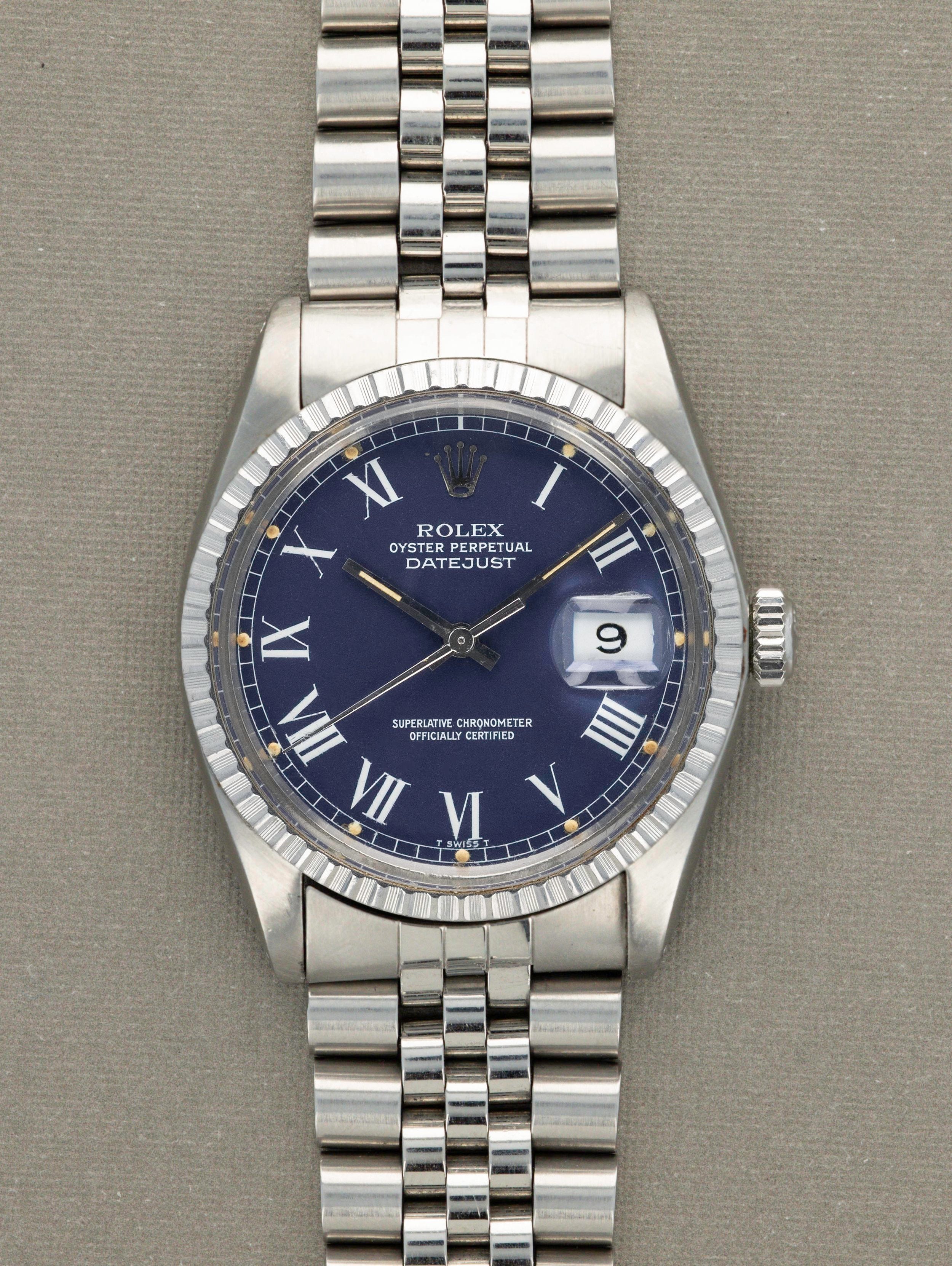 Rolex Datejust Ref. 16030 - Blue Buckley Dial