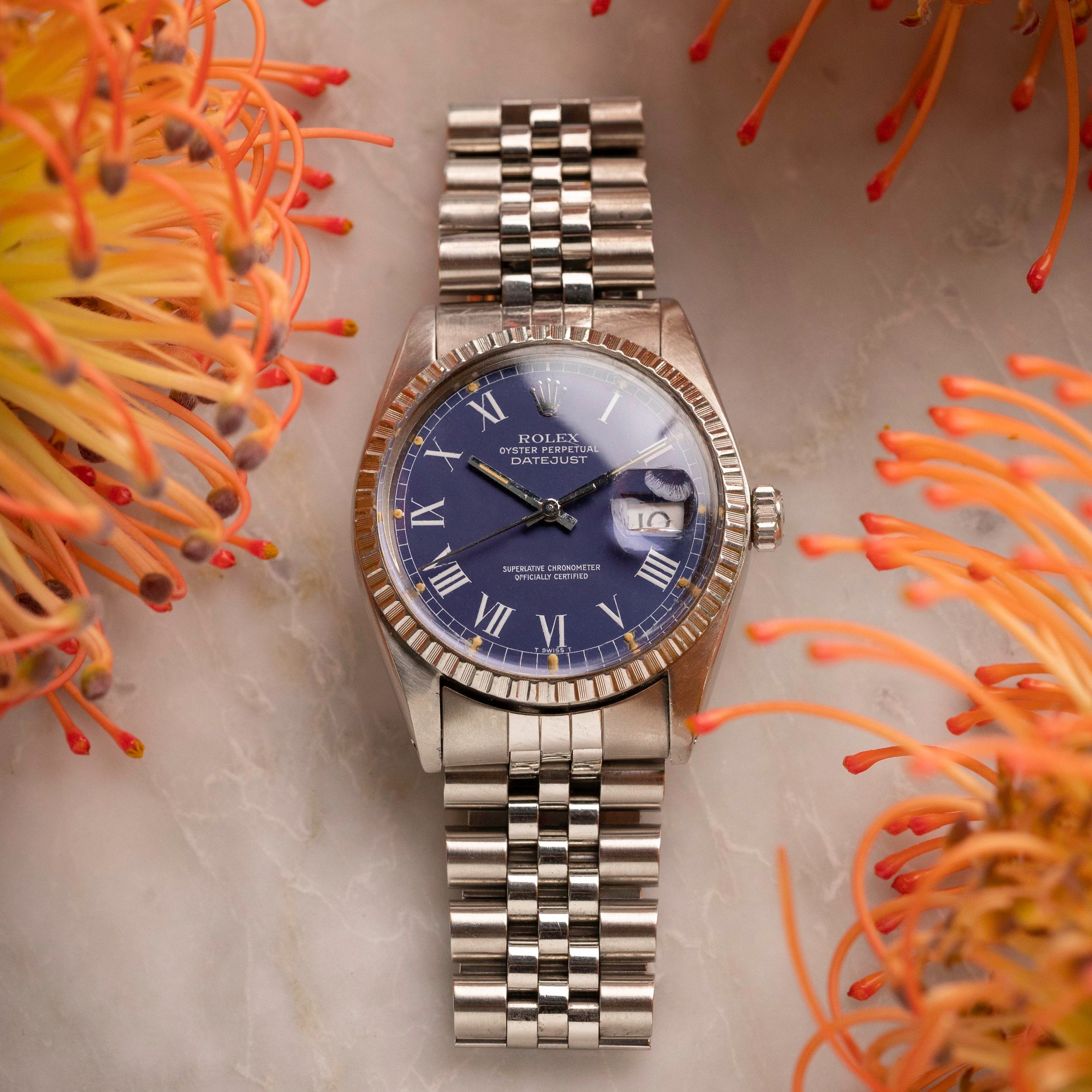 Rolex Datejust Ref. 16030 - Blue Buckley Dial