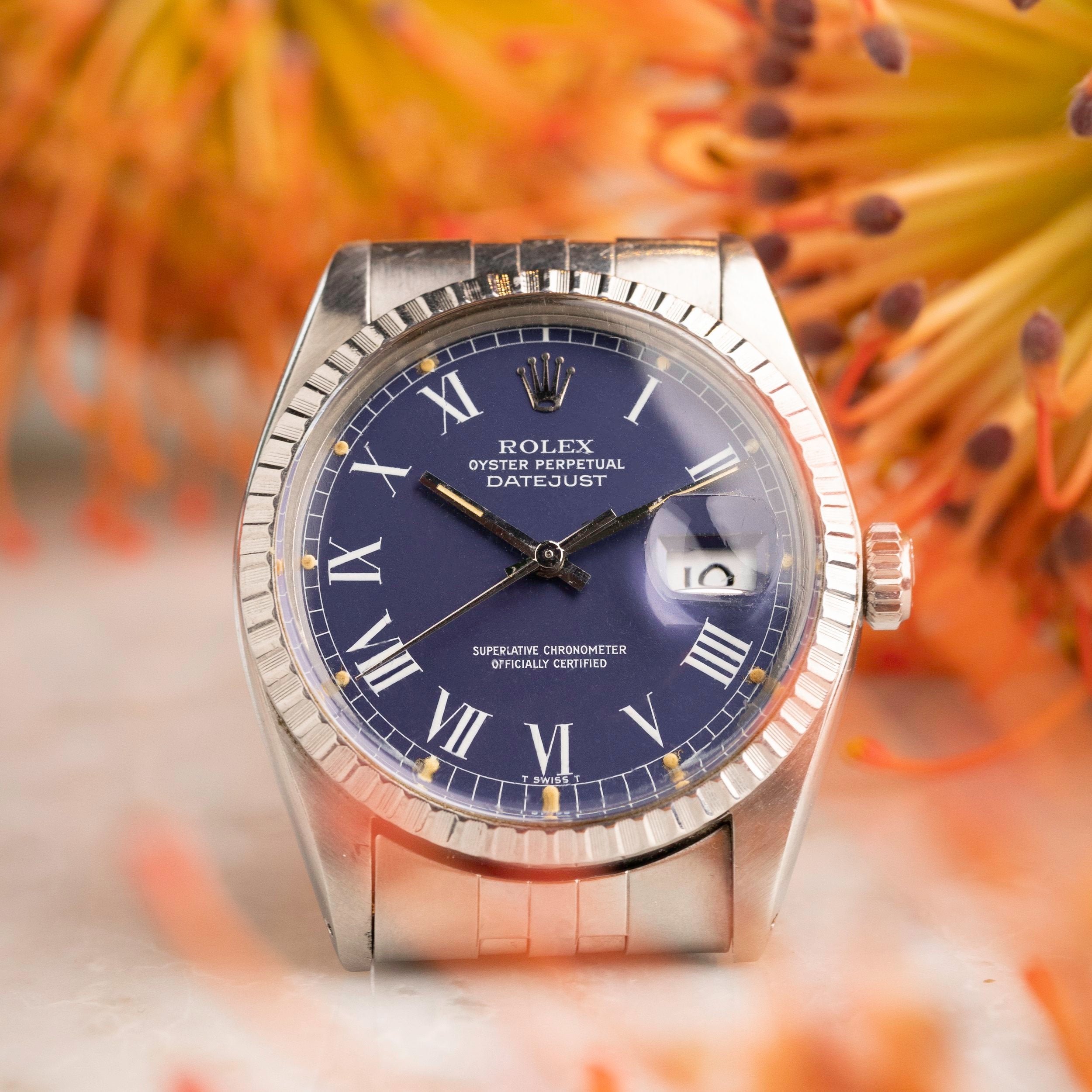 Rolex Datejust Ref. 16030 - Blue Buckley Dial