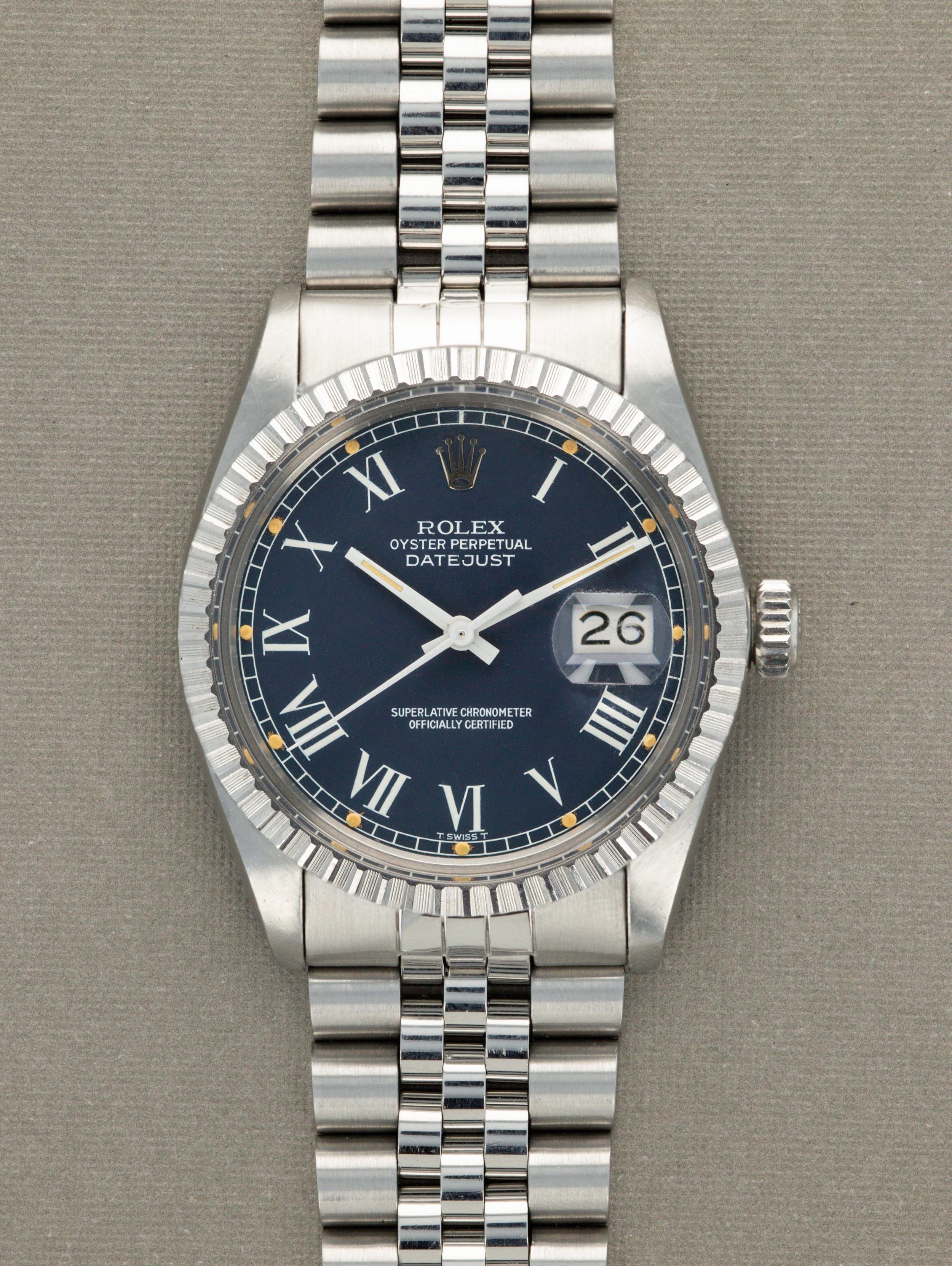 Rolex Datejust Ref 16030 - 'Buckley' Dial, Full Set