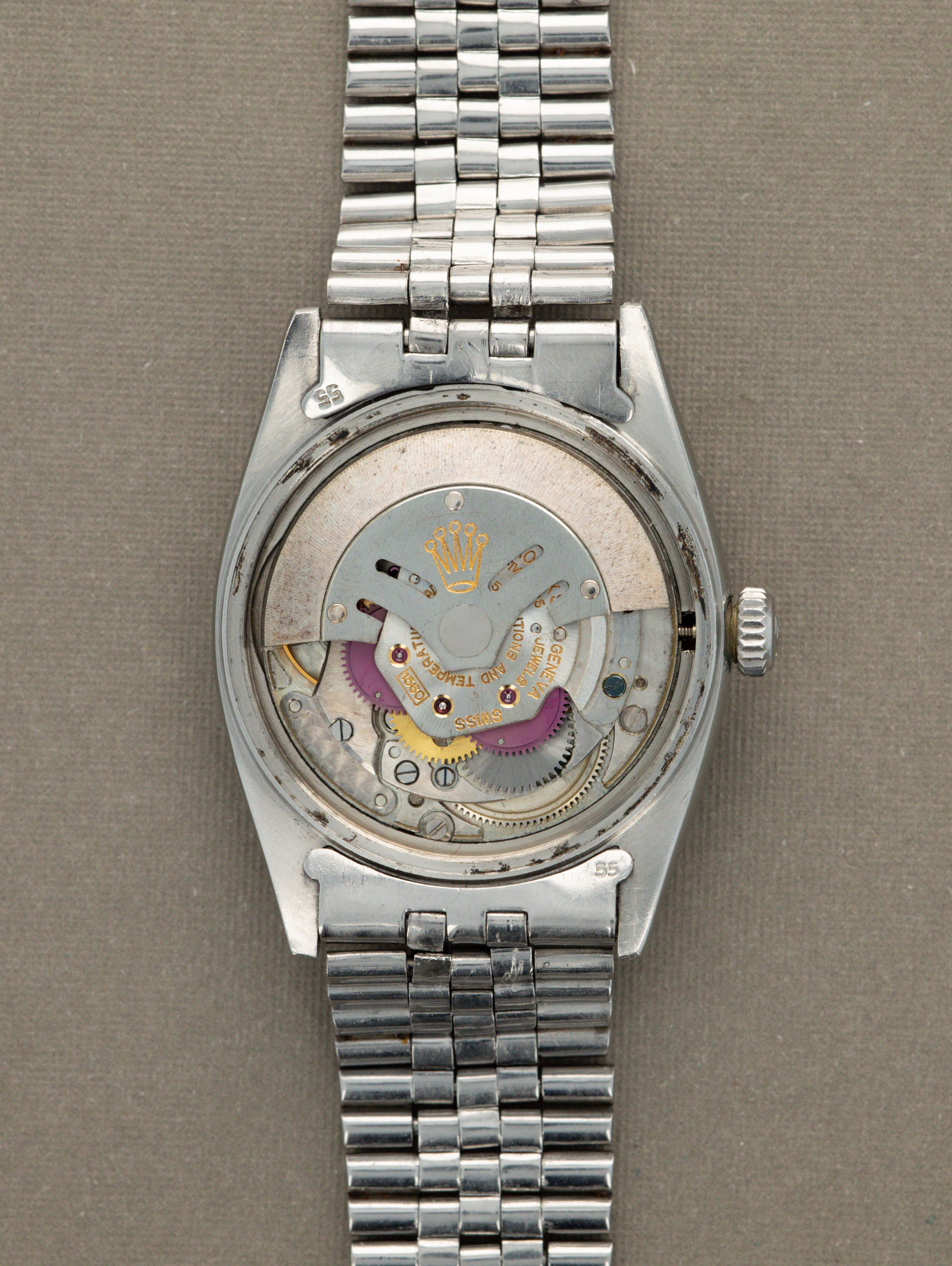 Rolex Datejust Ref. 1603 'Bamboo' - Sunburst Silver Patina Dial