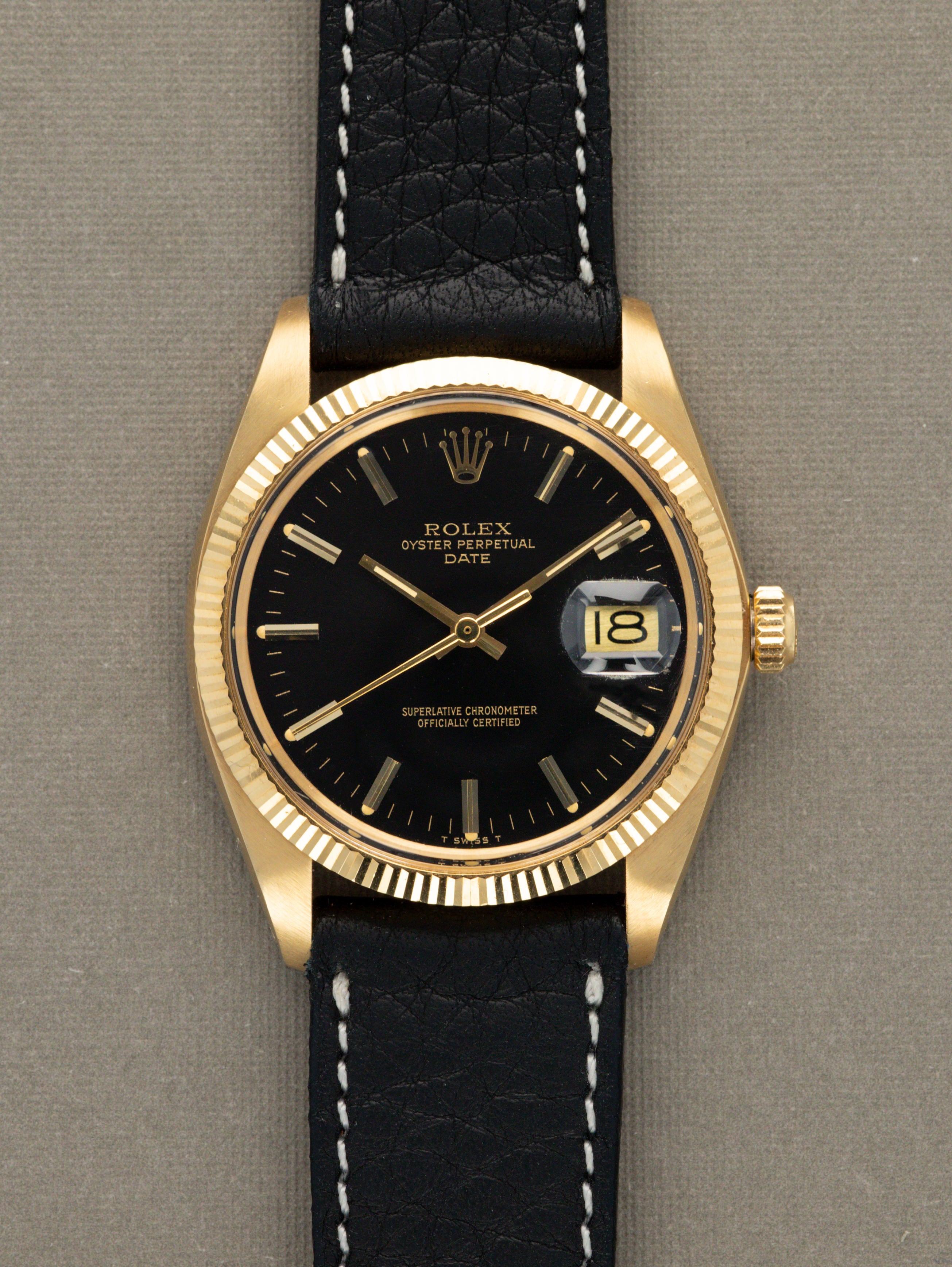 Rolex Oyster Perpetual Date Ref. 1503/8 - Gloss Black Dial
