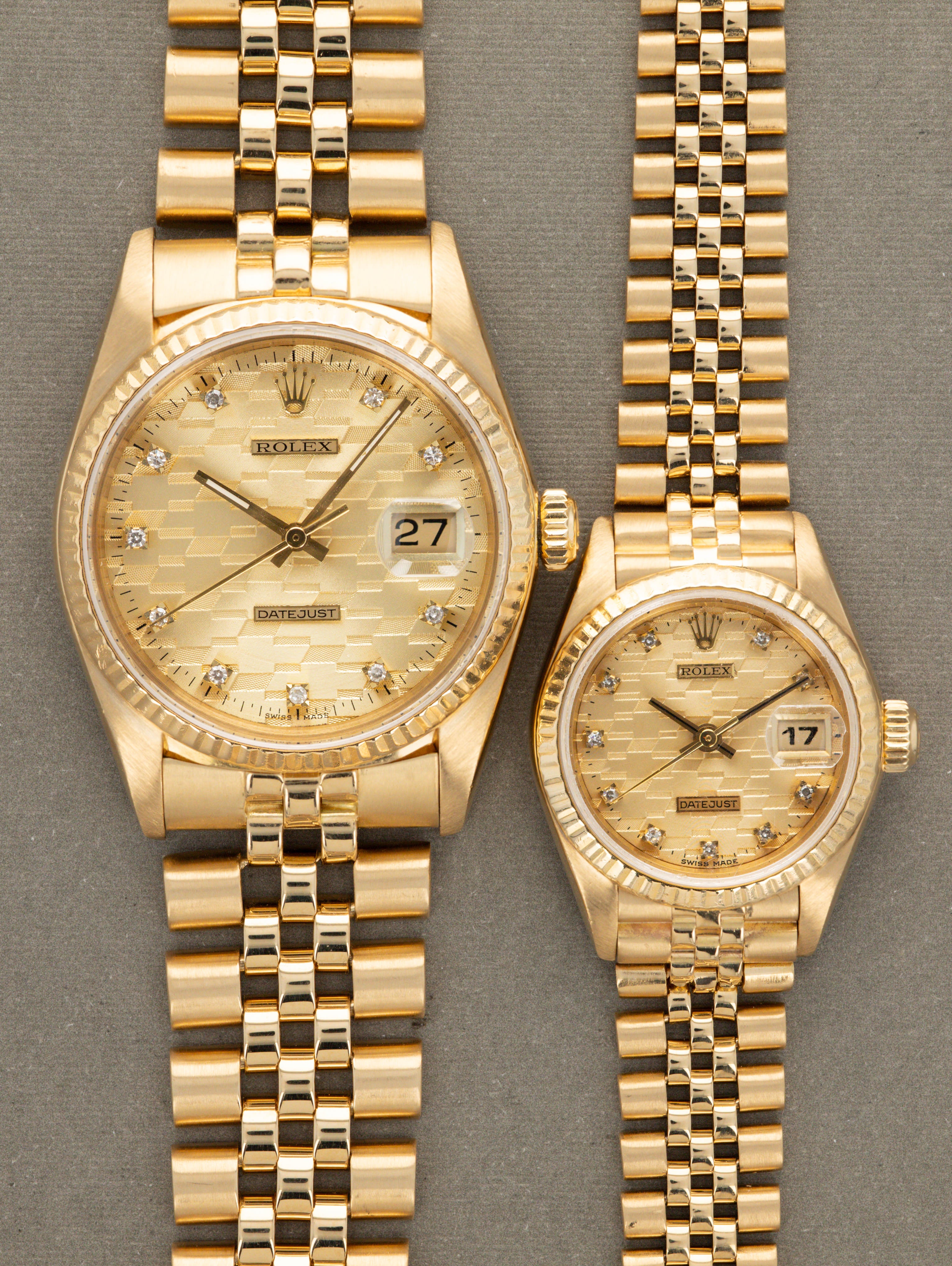 Rolex Datejust Ref. 16018 & 69178 - His & Her Pair 'Chevy Diamond Jubilee Award'