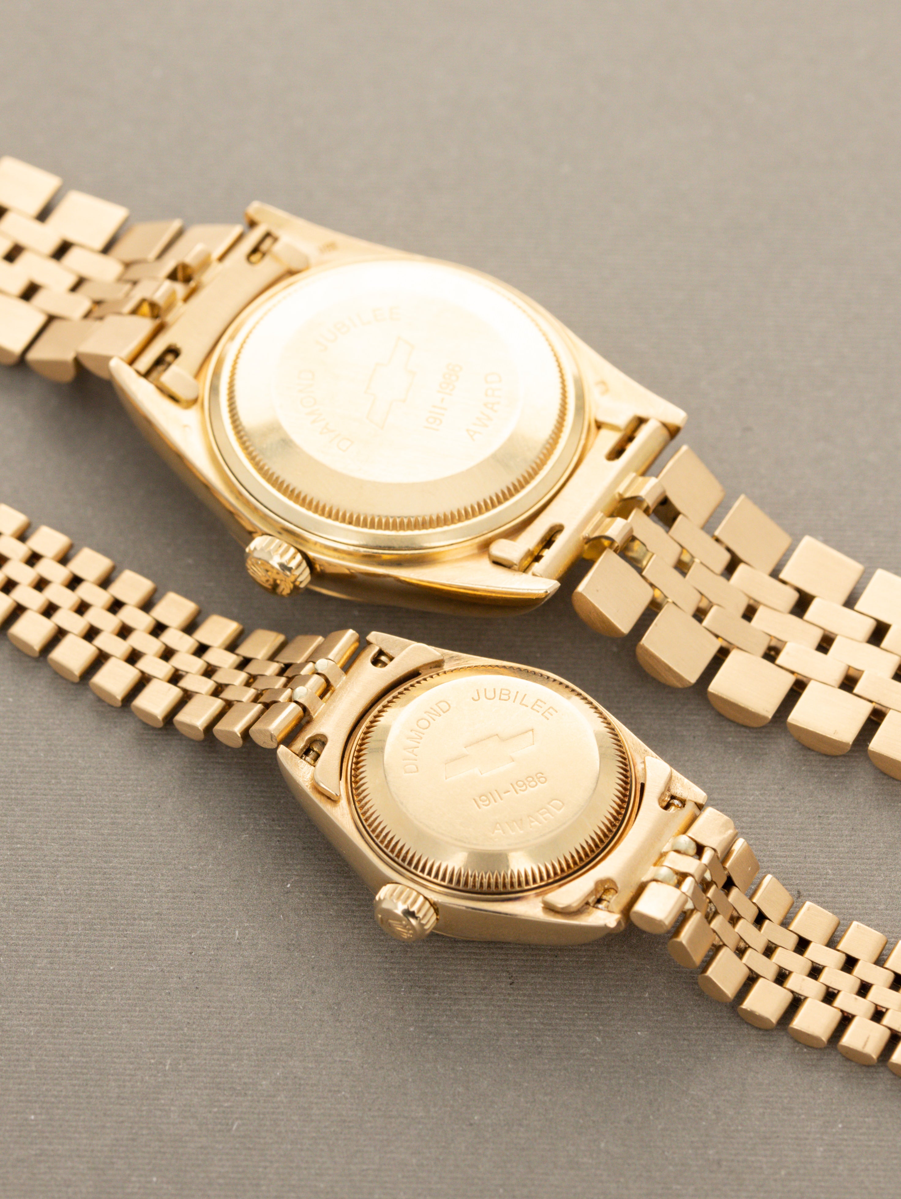 Rolex Datejust Ref. 16018 & 69178 - His & Her Pair 'Chevy Diamond Jubilee Award'