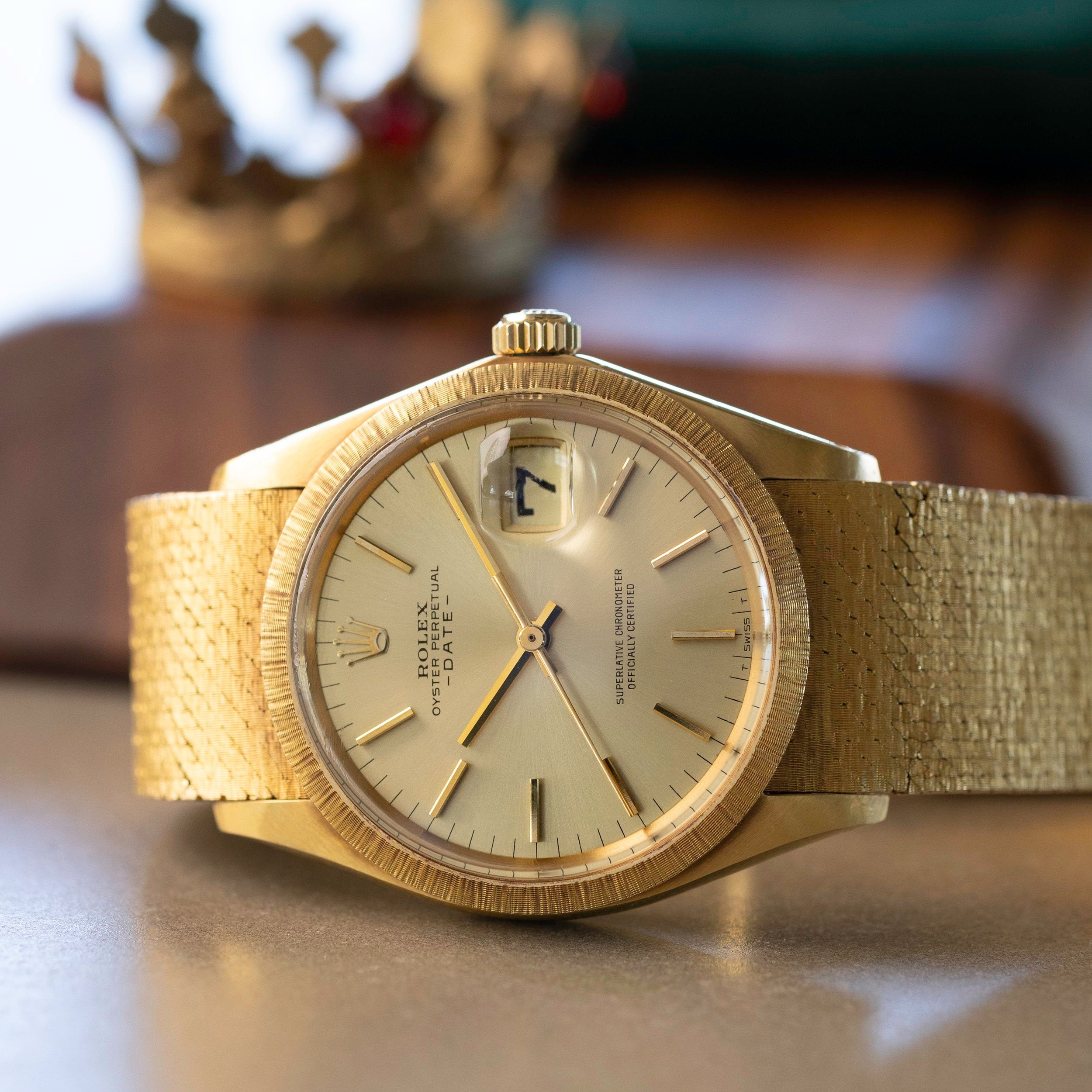 Rolex Date Ref. 1511 18k Mesh