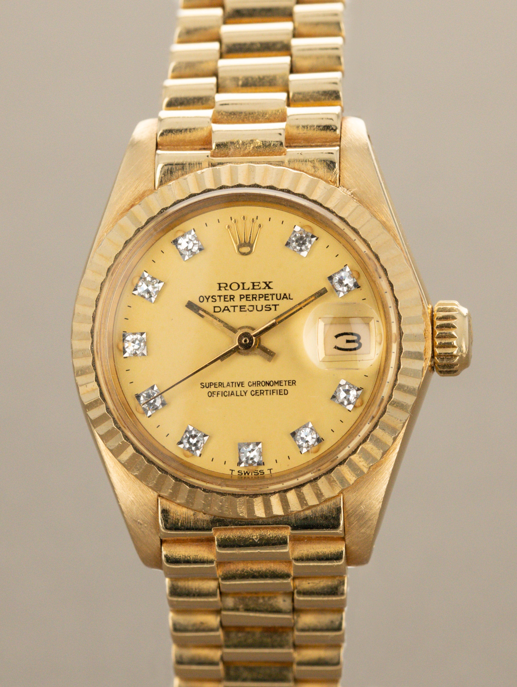 Rolex Lady Datejust Ref. 6917 - Satin Champagne Diamond Dial