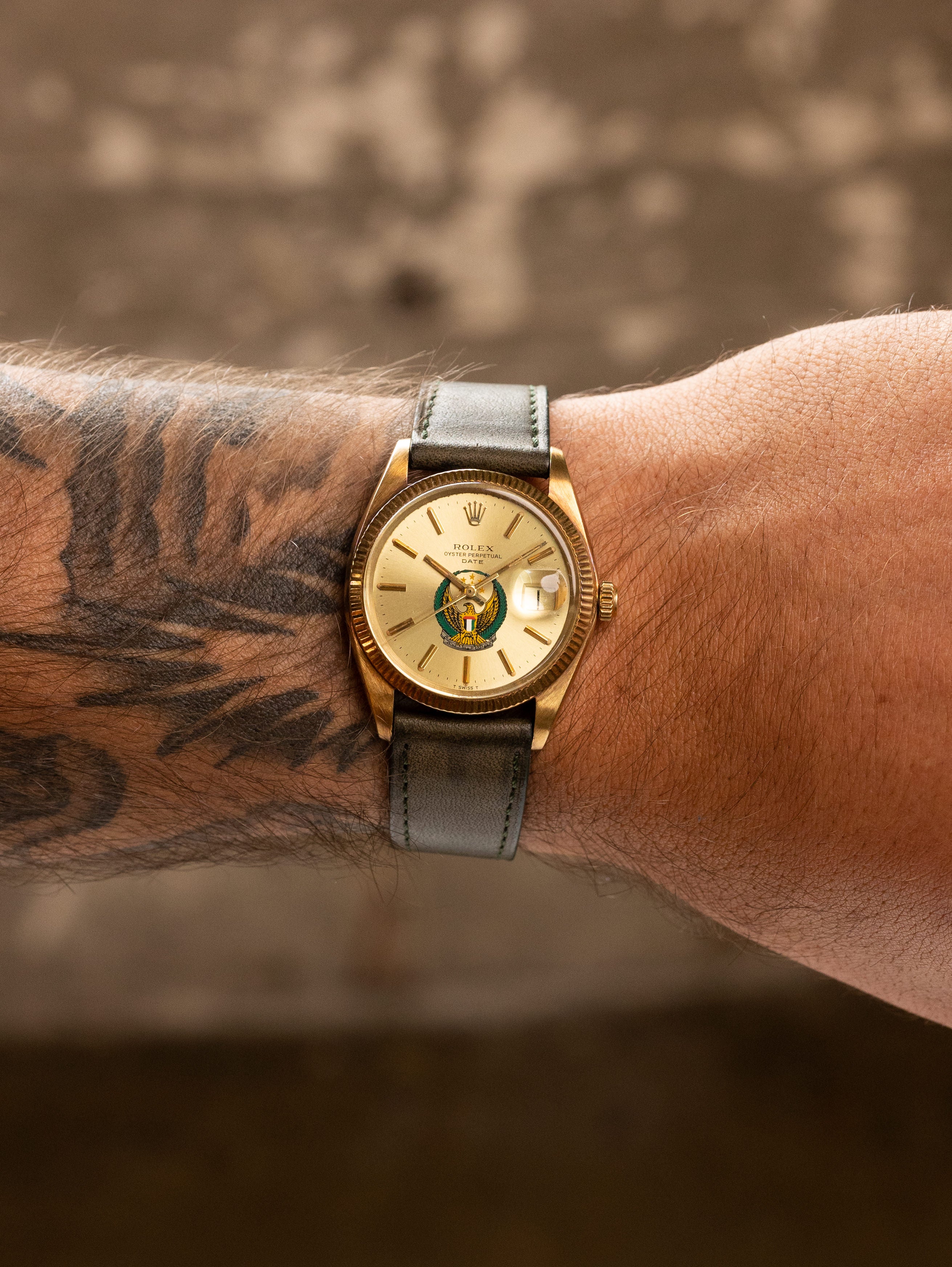 Rolex Oyster Perpetual Date Ref. 1503 - Sunburst Champagne 'UAE Armed Forces' Dial Unpolished