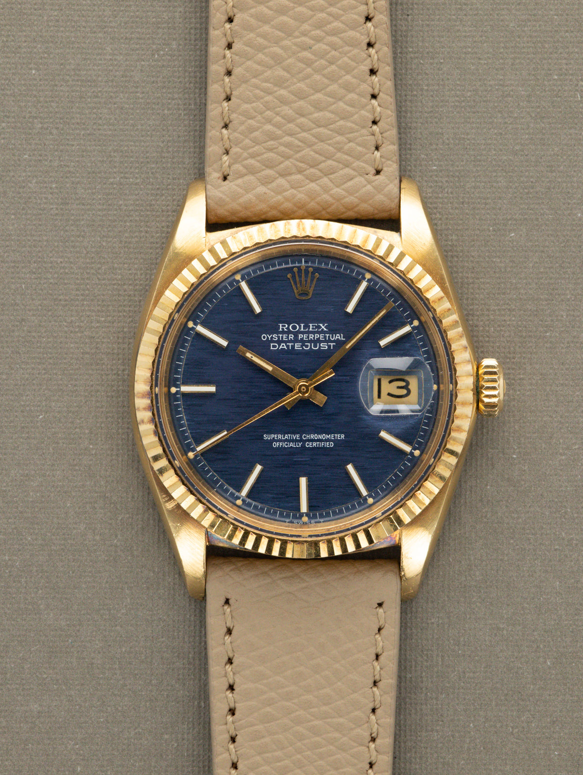 Rolex Datejust Ref. 1601/8 - Blue 'Mosaic' Dial Unpolished