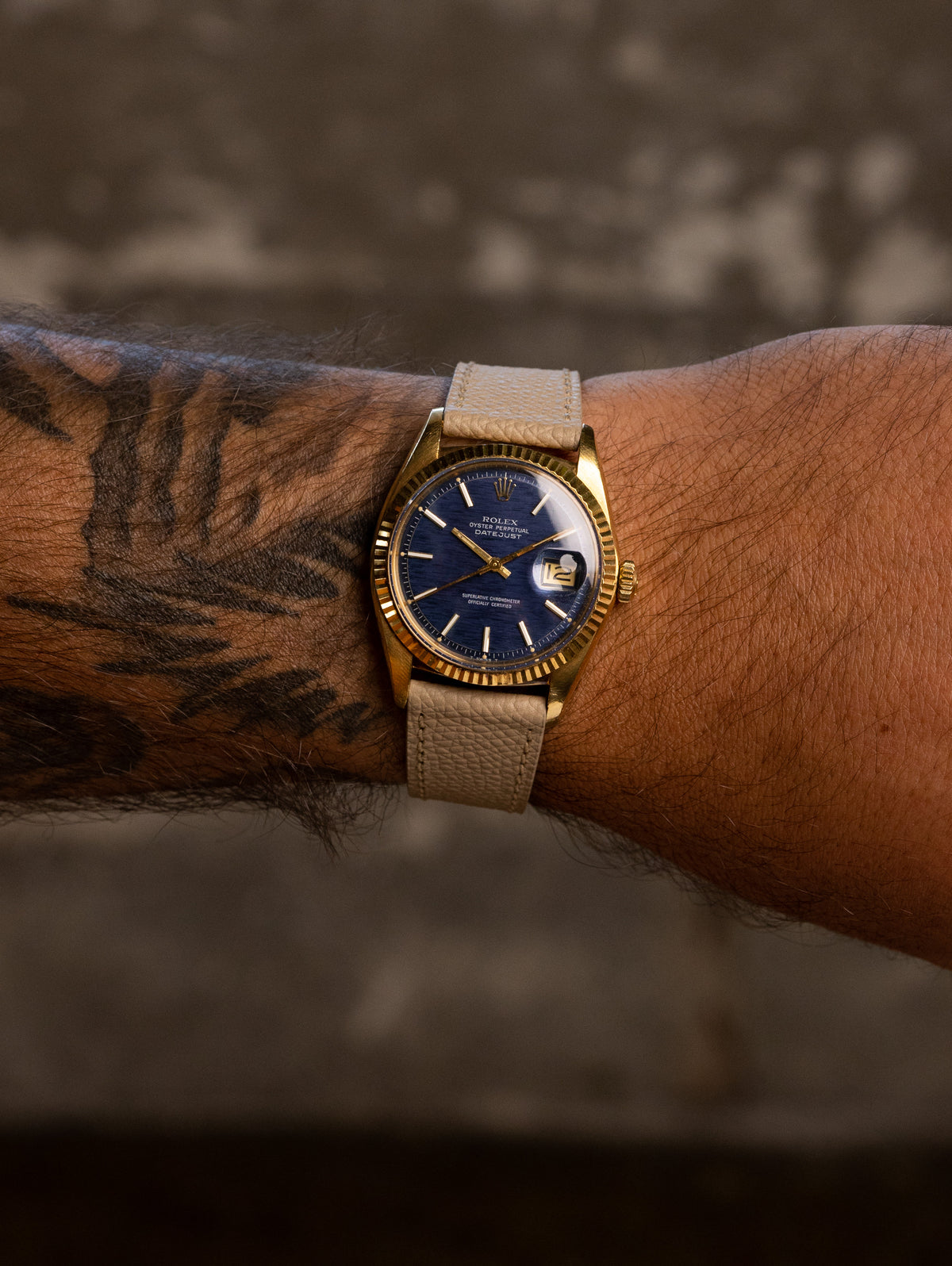 Rolex Datejust Ref. 1601/8 - Blue 'Mosaic' Dial Unpolished