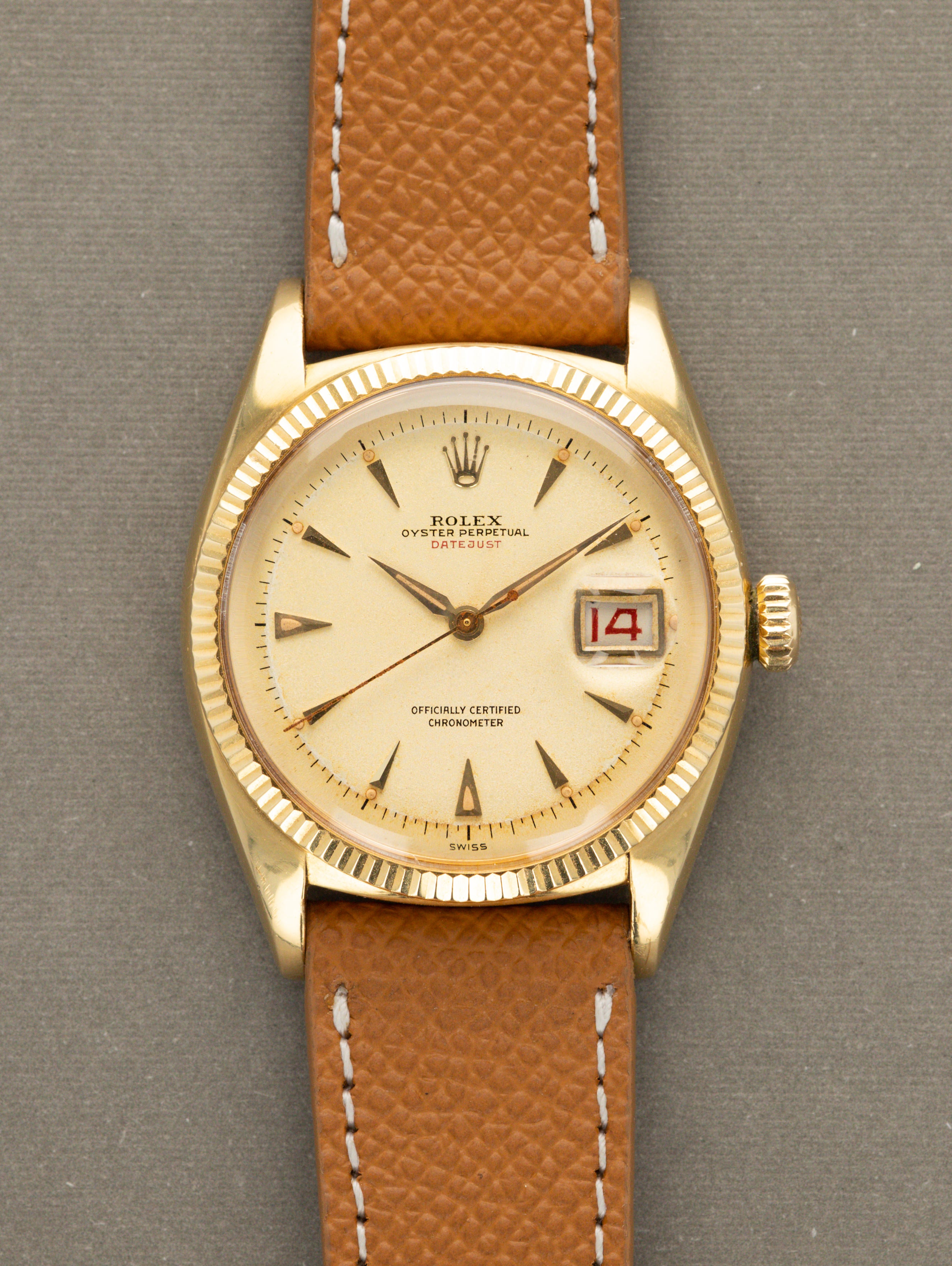 Rolex Datejust Ref. 6305 - 'Red Datejust' w/ 'Roulette' Date