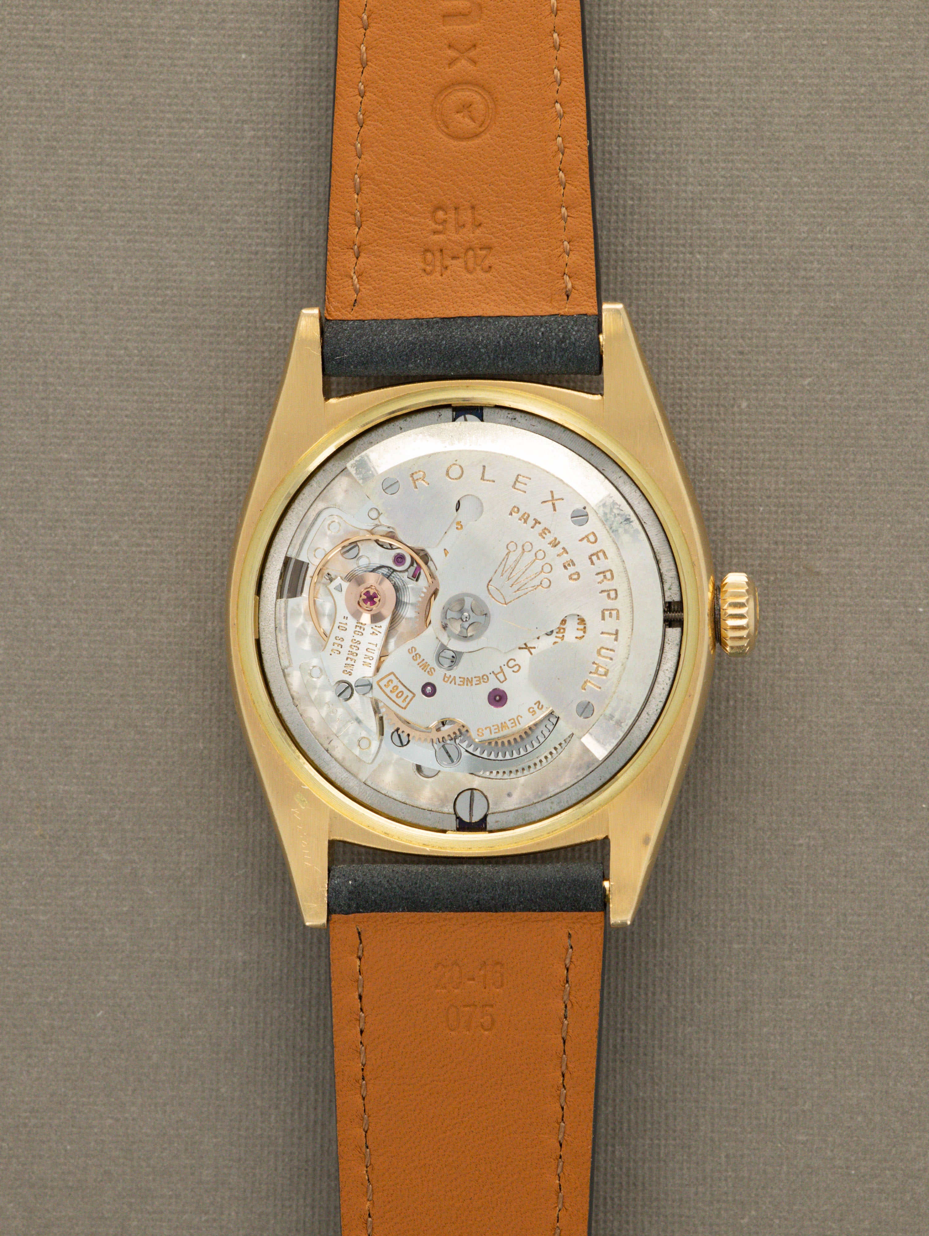 Rolex Datejust Ref. 6605 - Satin Champagne Dial