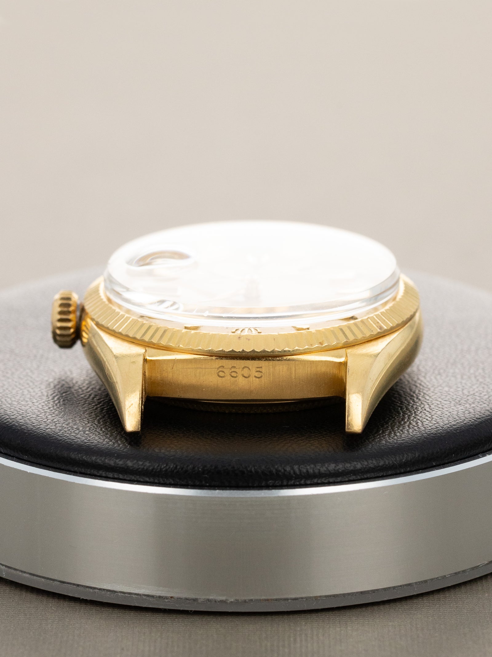 Rolex Datejust Ref. 6605 - Satin Champagne Dial