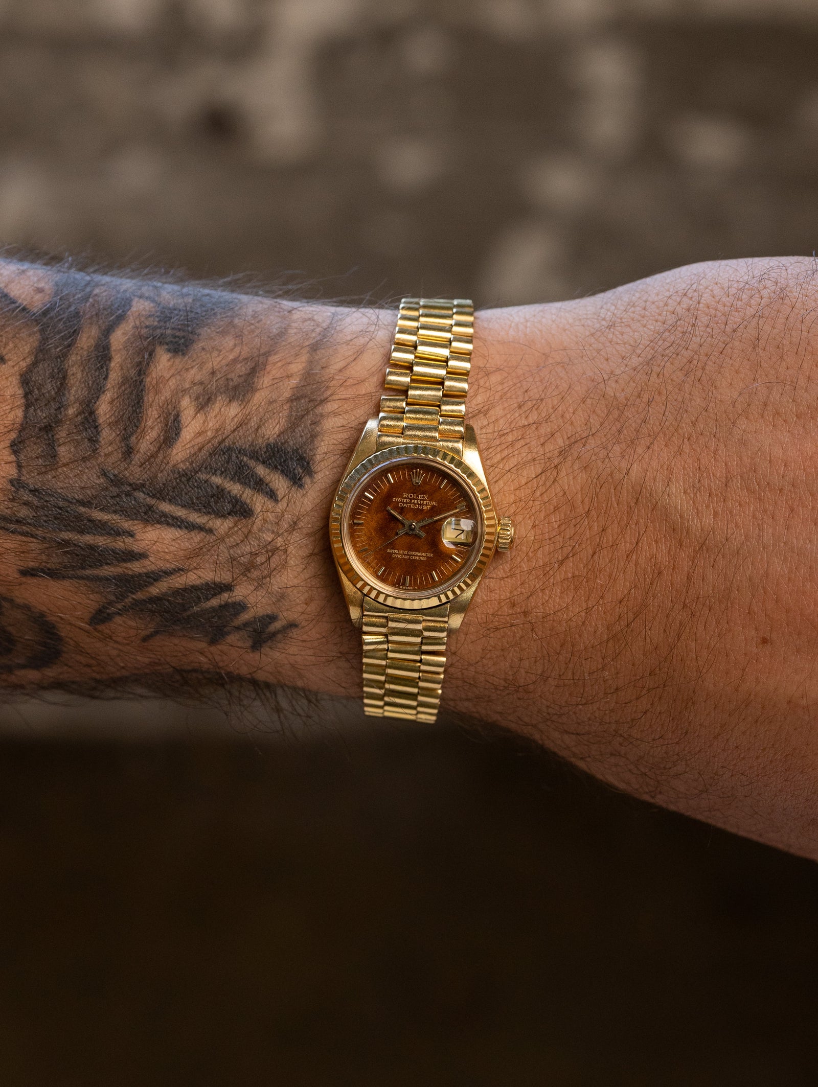 Rolex Lady Datejust Ref. 6917 - 'Burlwood' Dial Unpolished