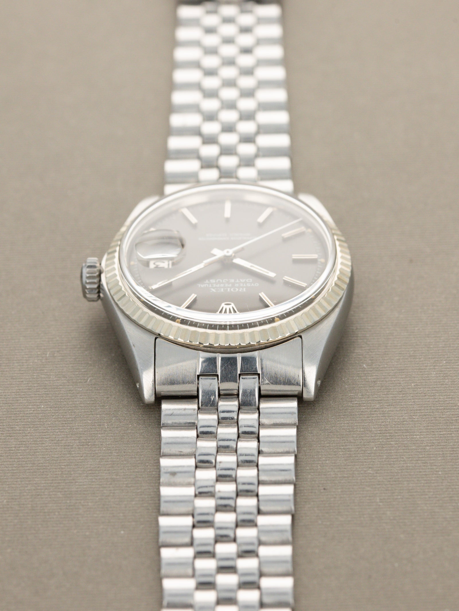 Rolex Datejust Ref. 1601 - Grey 'Satin' Dial Unpolished