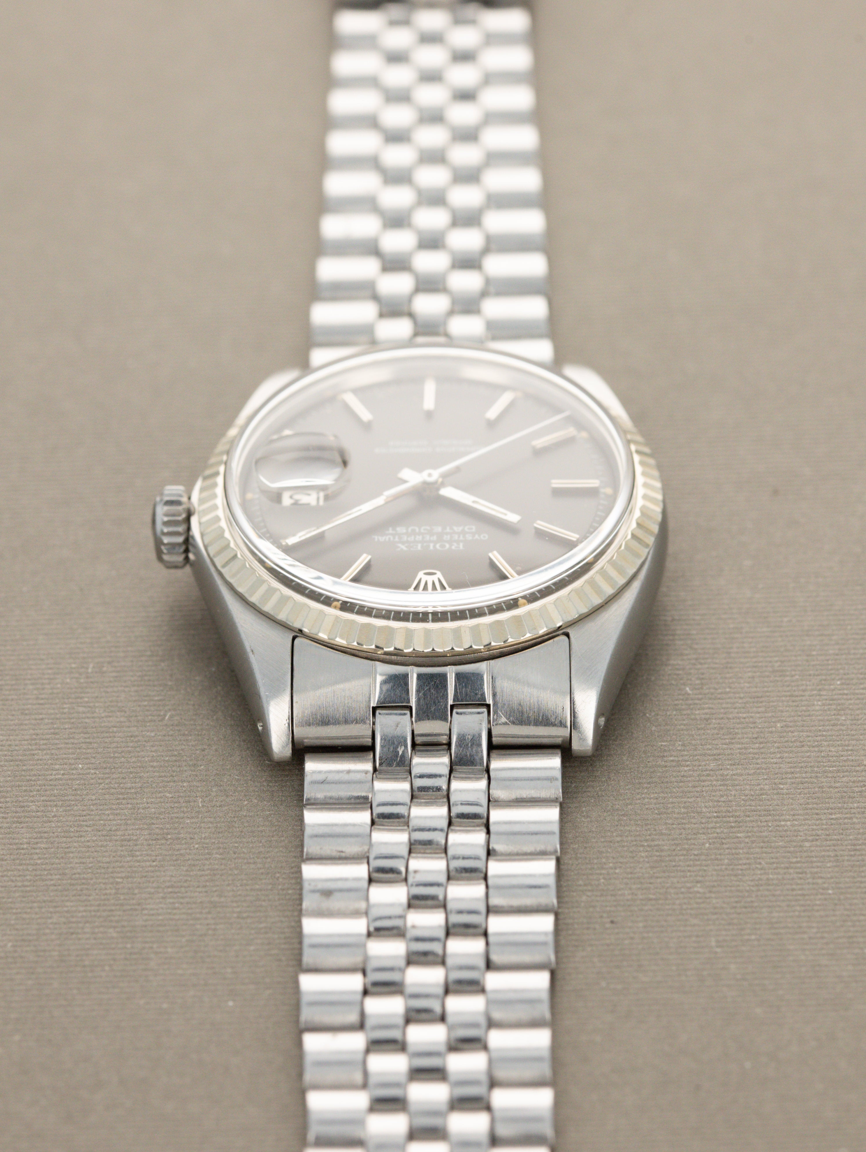 Rolex Datejust Ref. 1601 - Grey 'Satin' Dial Unpolished