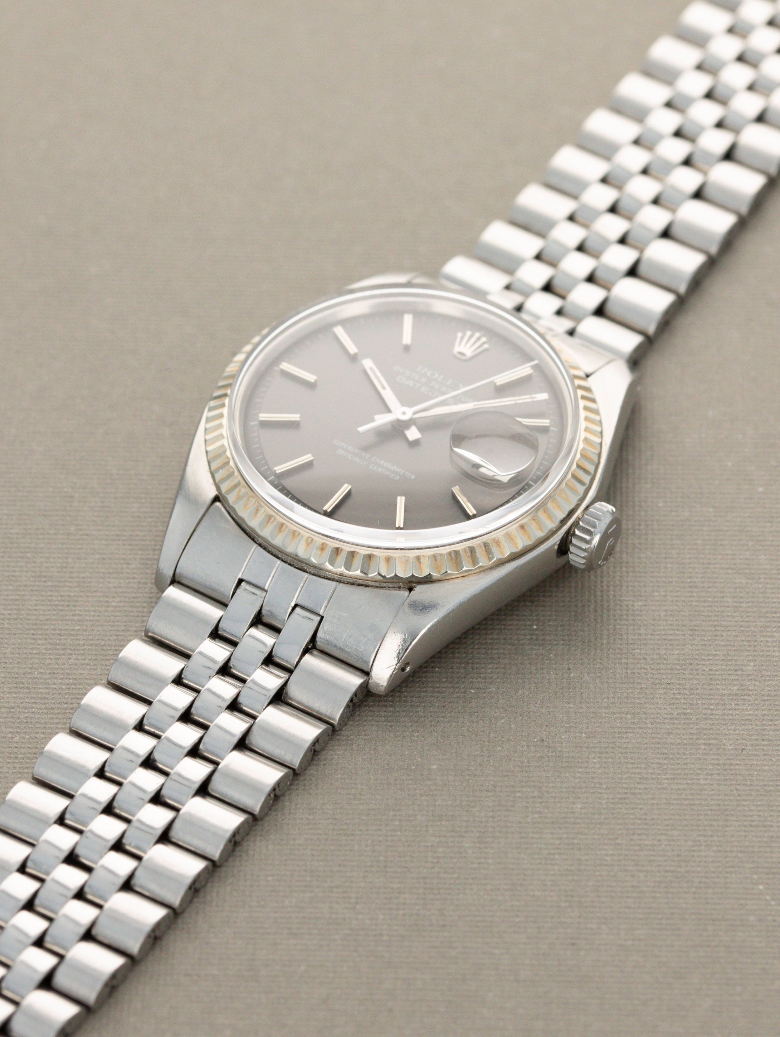 Rolex Datejust Ref. 1601 - Anthracite Dial w/papers