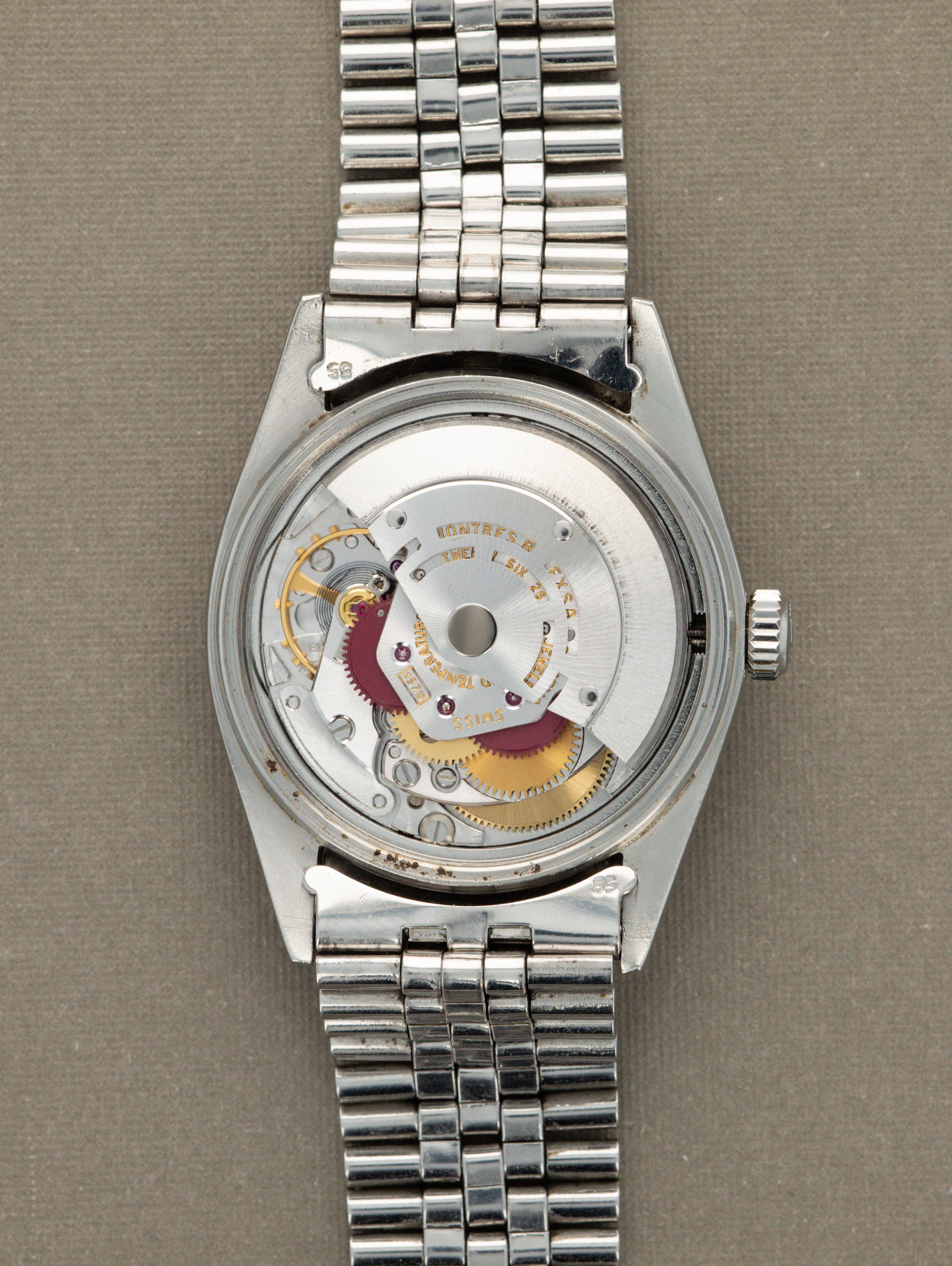 Rolex Datejust Ref. 1601 - Sunburst Grey 'Ghost' Dial Unpolished W/ Service Papers