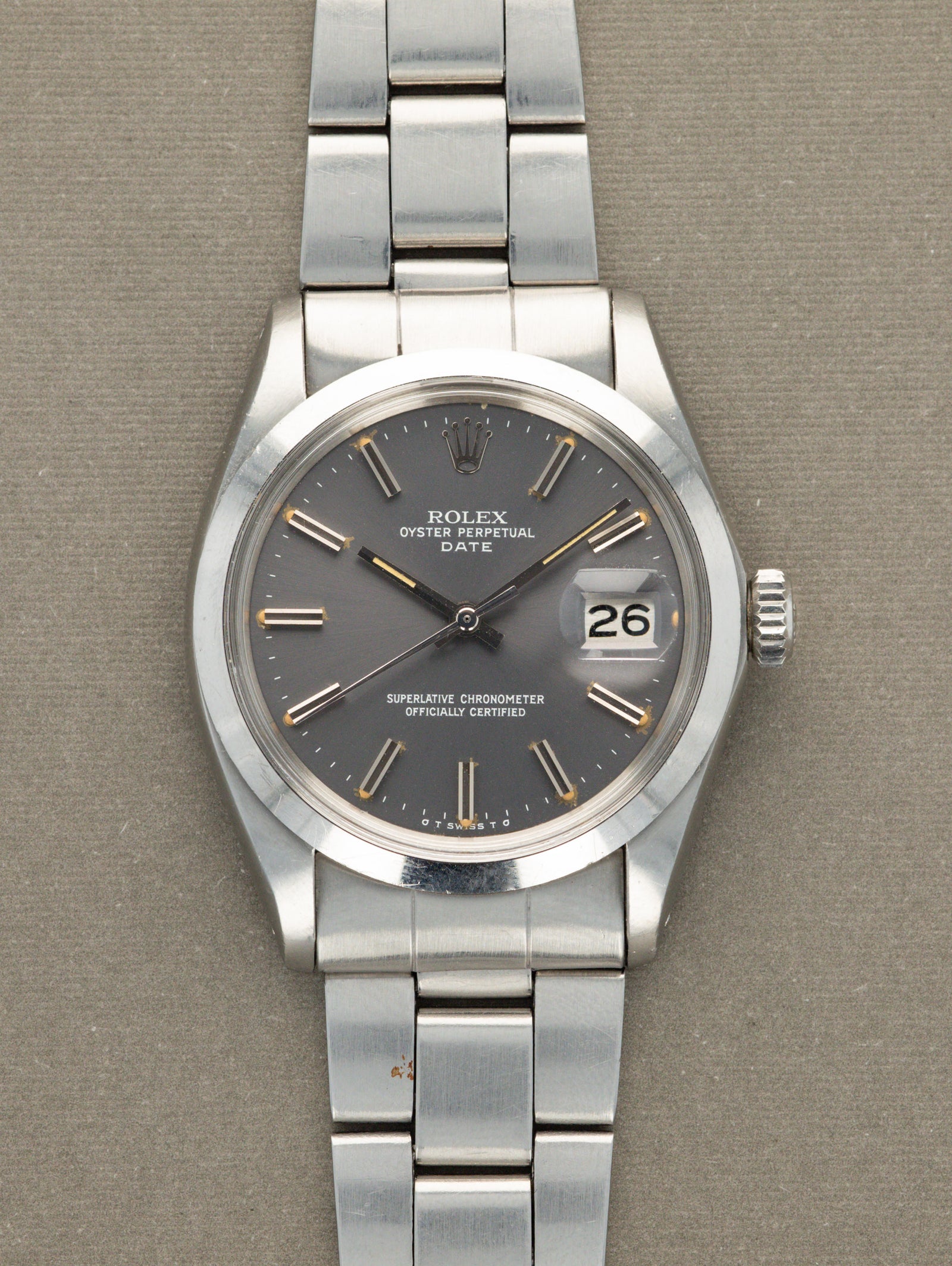 Rolex Oyster Perpetual Date Ref. 1500 - Satin Grey 'Sigma' Dial