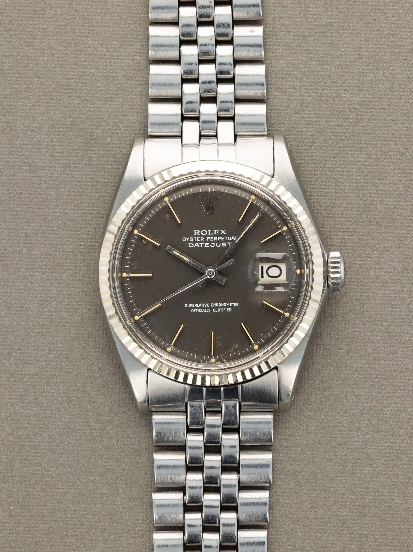 Rolex Datejust Ref. 1601 - Grey 'Satin' Dial