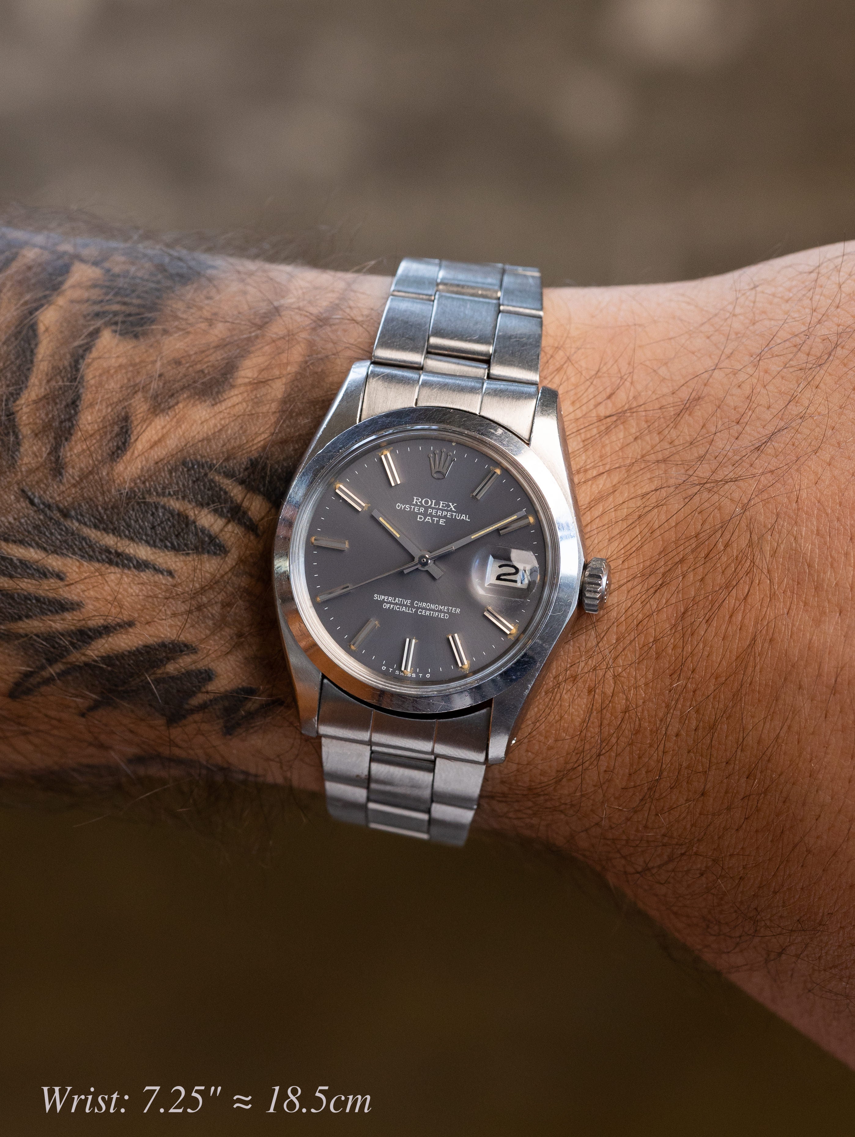 Rolex Oyster Perpetual Date Ref. 1500 - Satin Grey 'Sigma' Dial