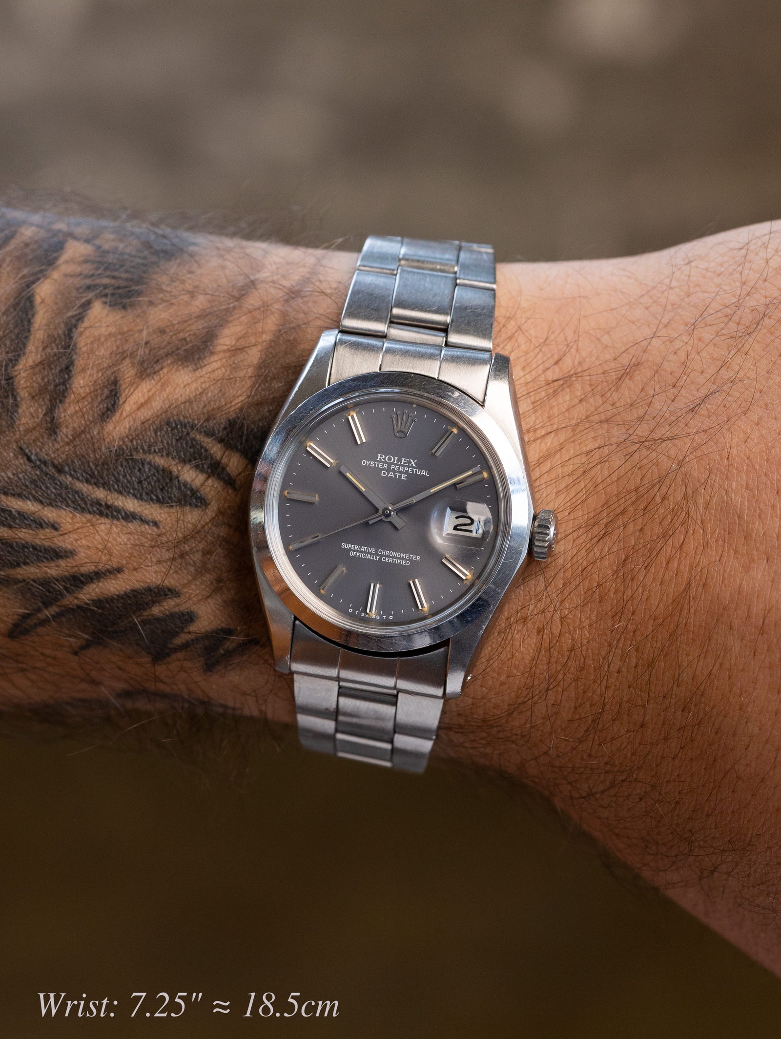 Rolex Oyster Perpetual Date Ref. 1500 - Satin Grey 'Sigma' Dial