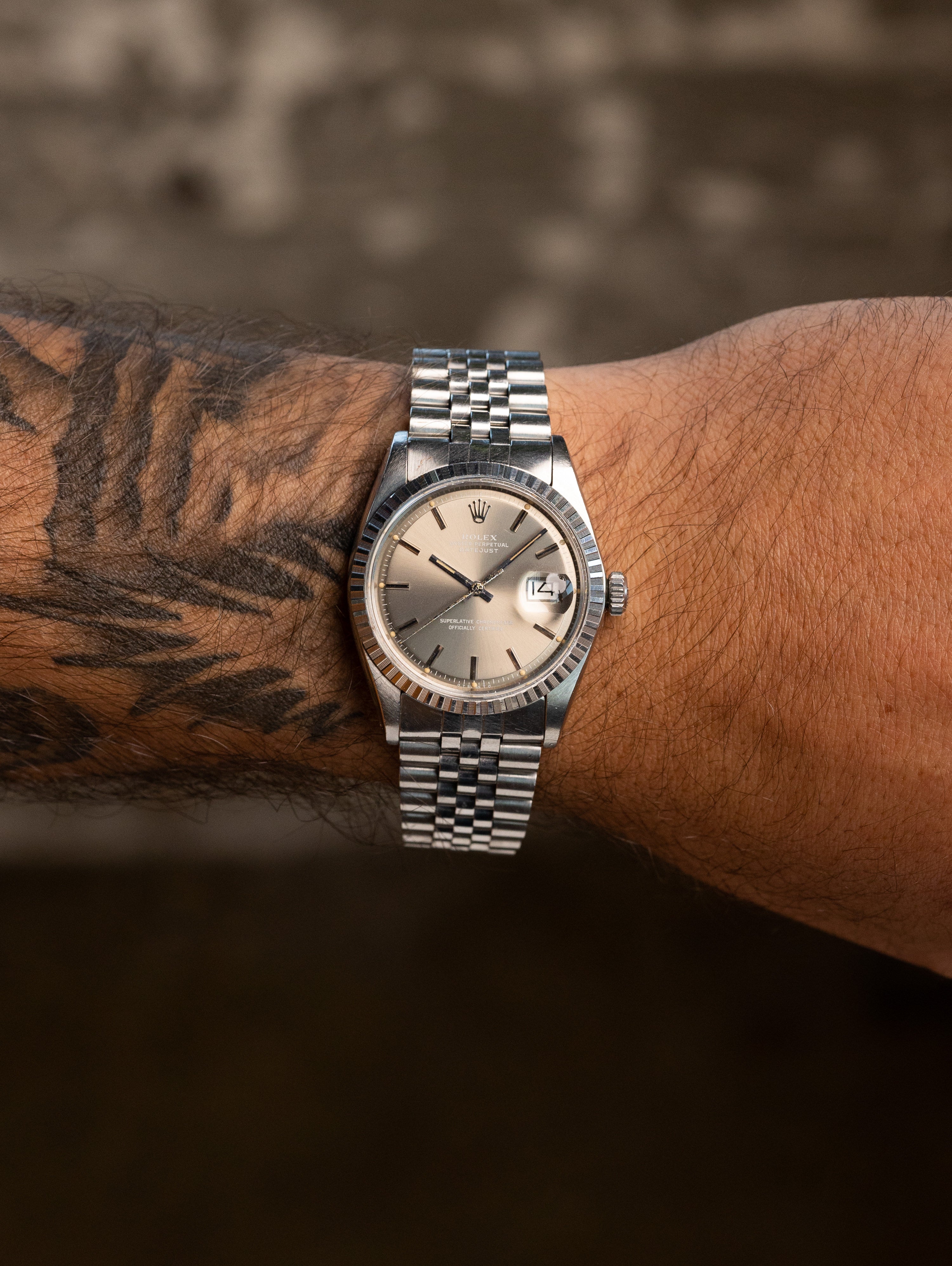 Rolex Datejust Ref. 1603 - Sunburst Taupe 'Sigma' Dial w/ White Text Unpolished