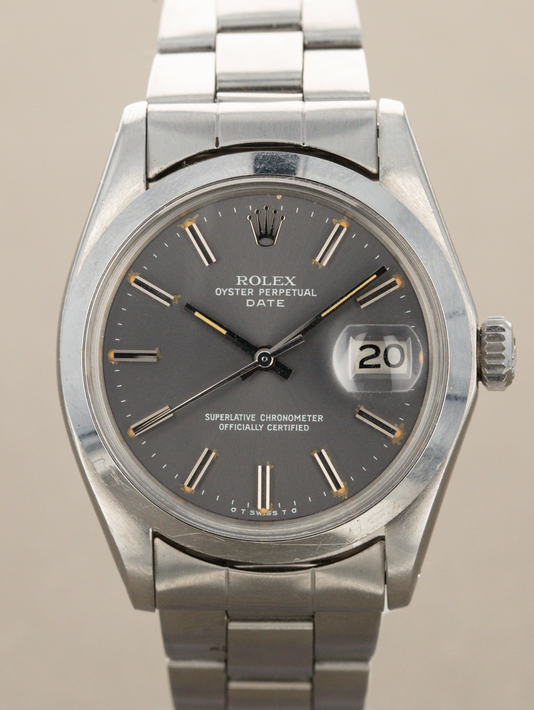 Rolex Oyster Perpetual Date Ref. 1500 - Satin Grey 'Sigma' Dial