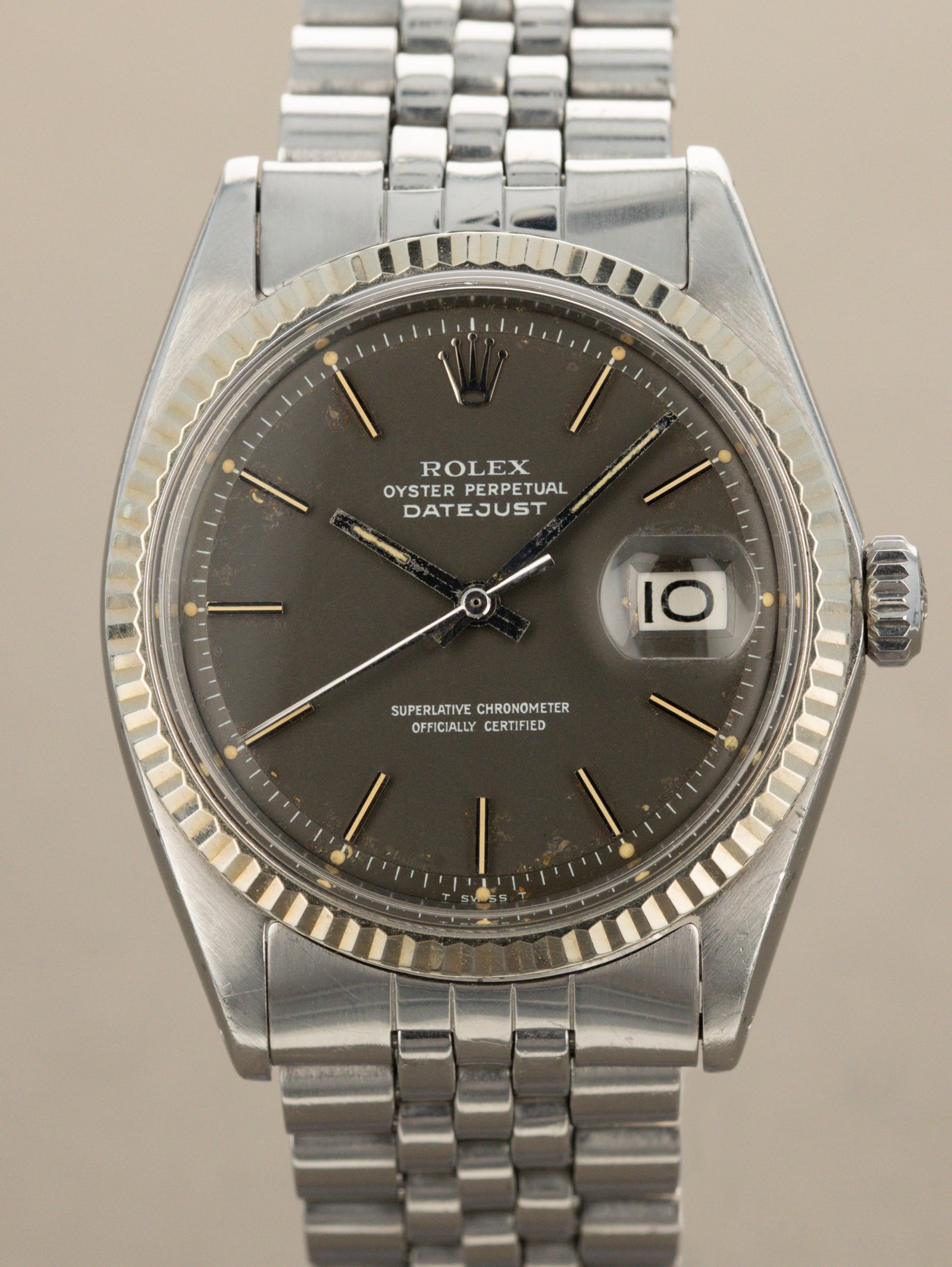 Rolex Datejust Ref. 1601 - Grey 'Satin' Dial