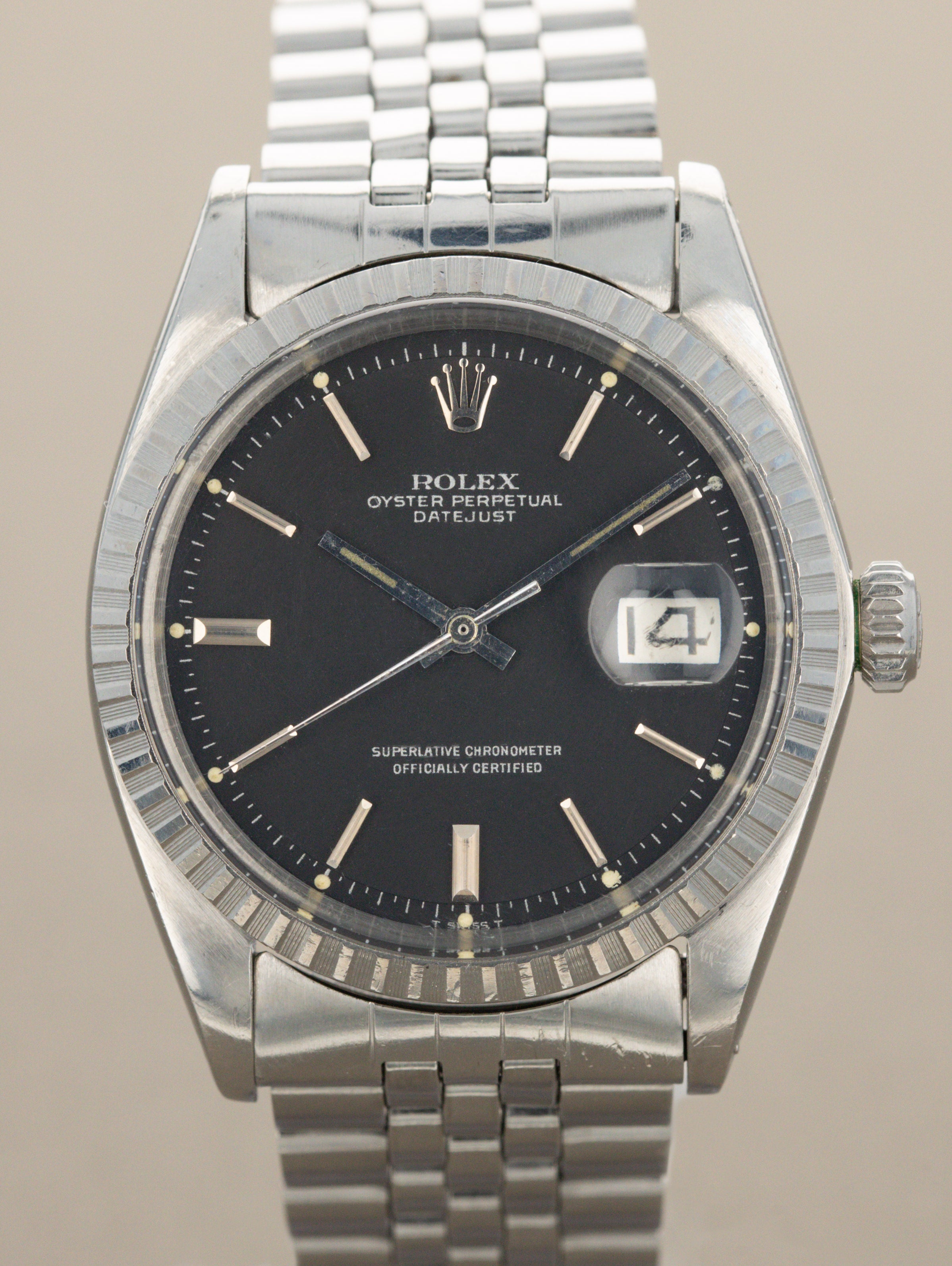 Rolex Datejust Ref. 1603 - Matte Black Dial