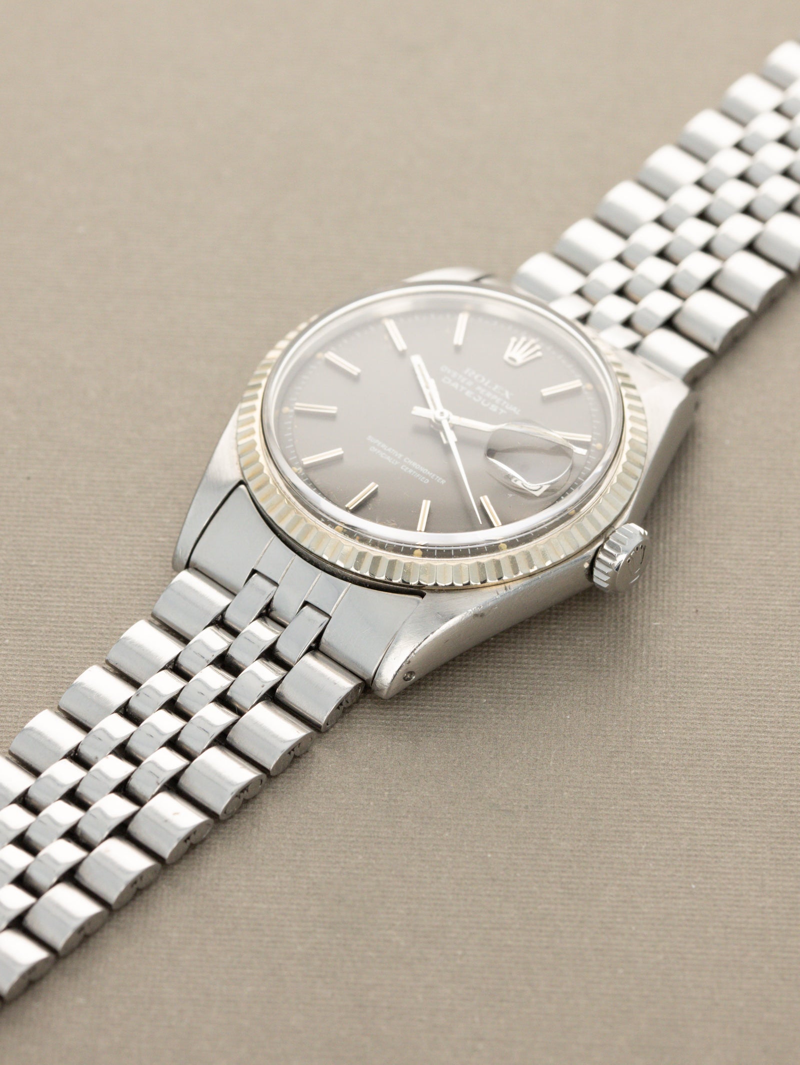 Rolex Datejust Ref. 1601 - Grey 'Satin' Dial