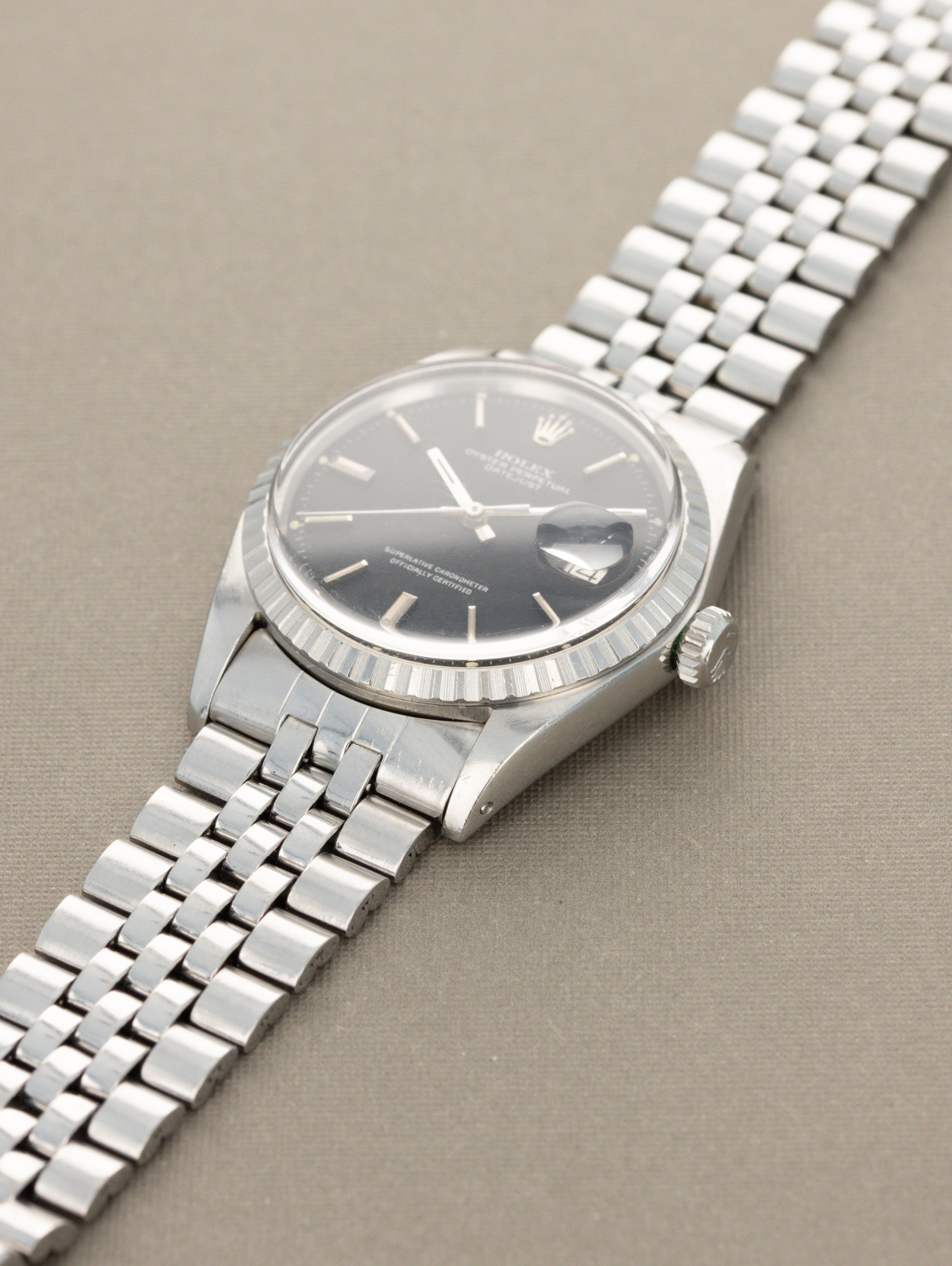 Rolex Datejust Ref. 1603 - Matte Black Dial
