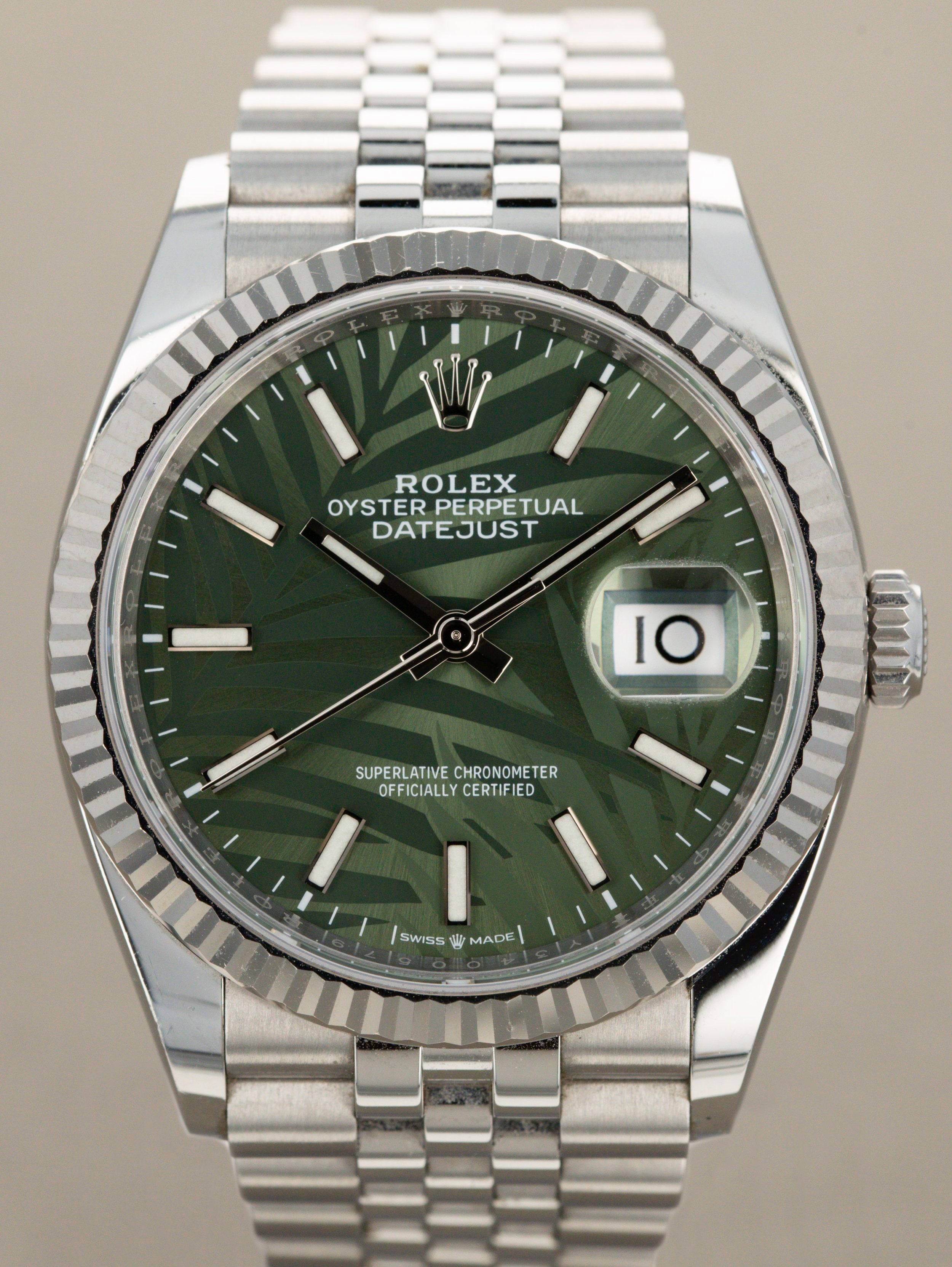 Rolex Datejust Ref. 126234 - Palm Motif Dial