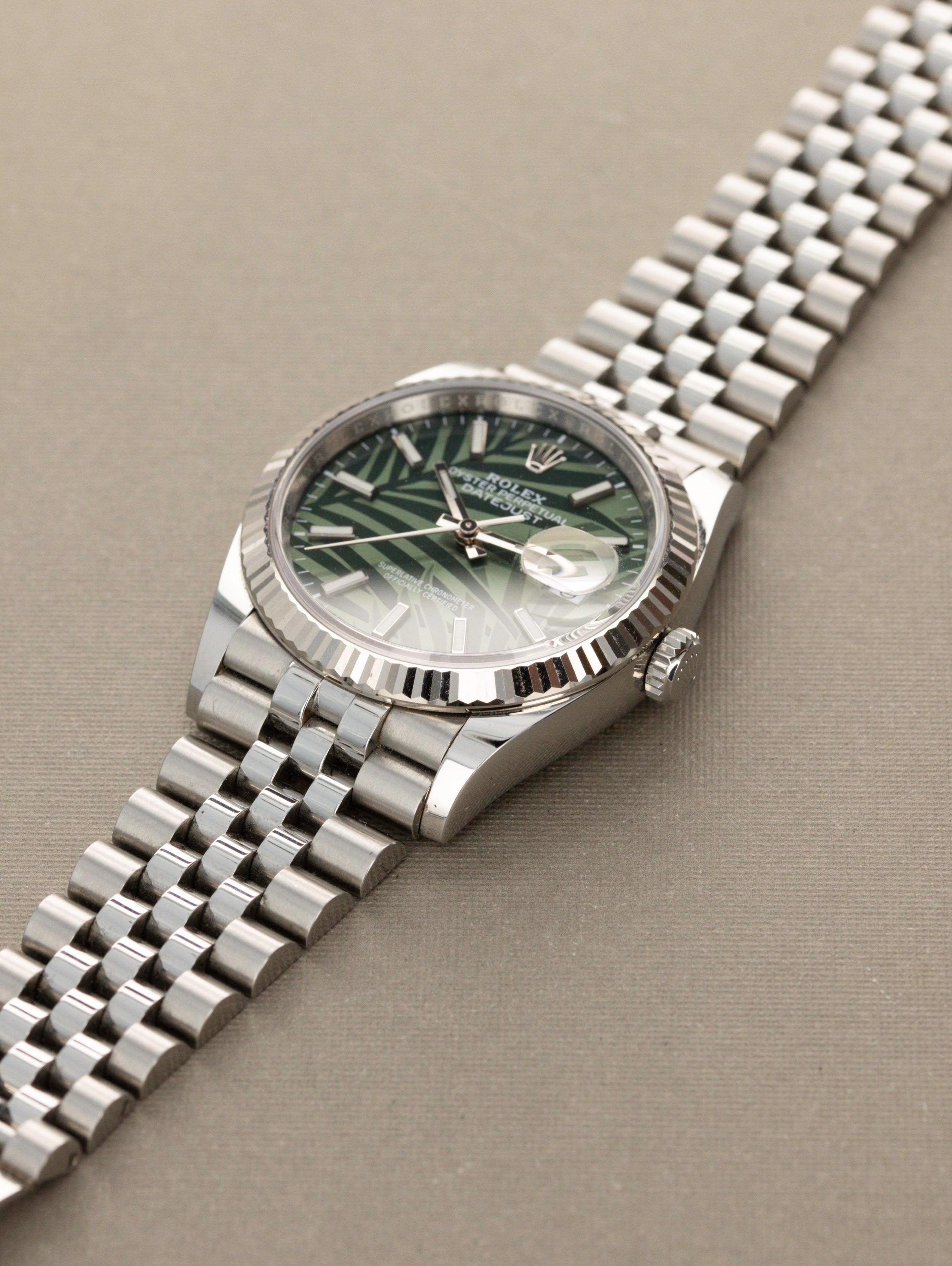 Rolex Datejust Ref. 126234 - Palm Motif Dial