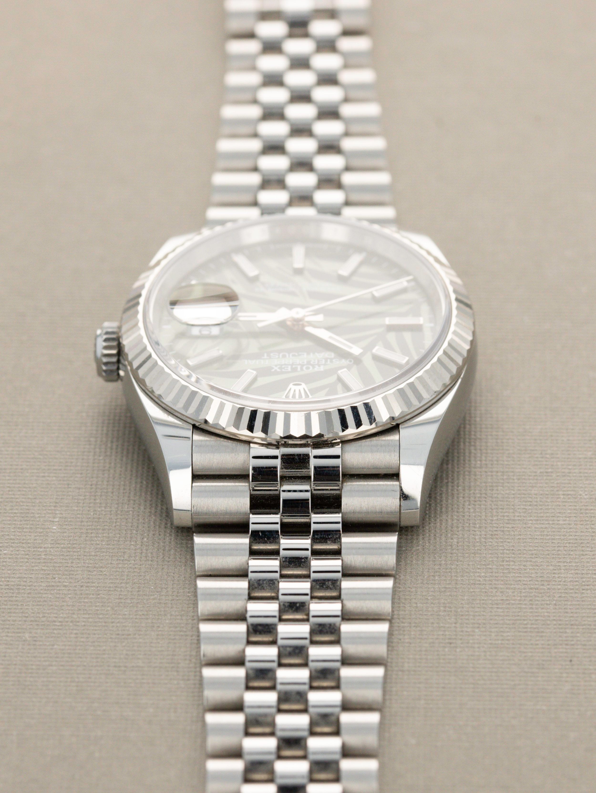 Rolex Datejust Ref. 126234 - Palm Motif Dial