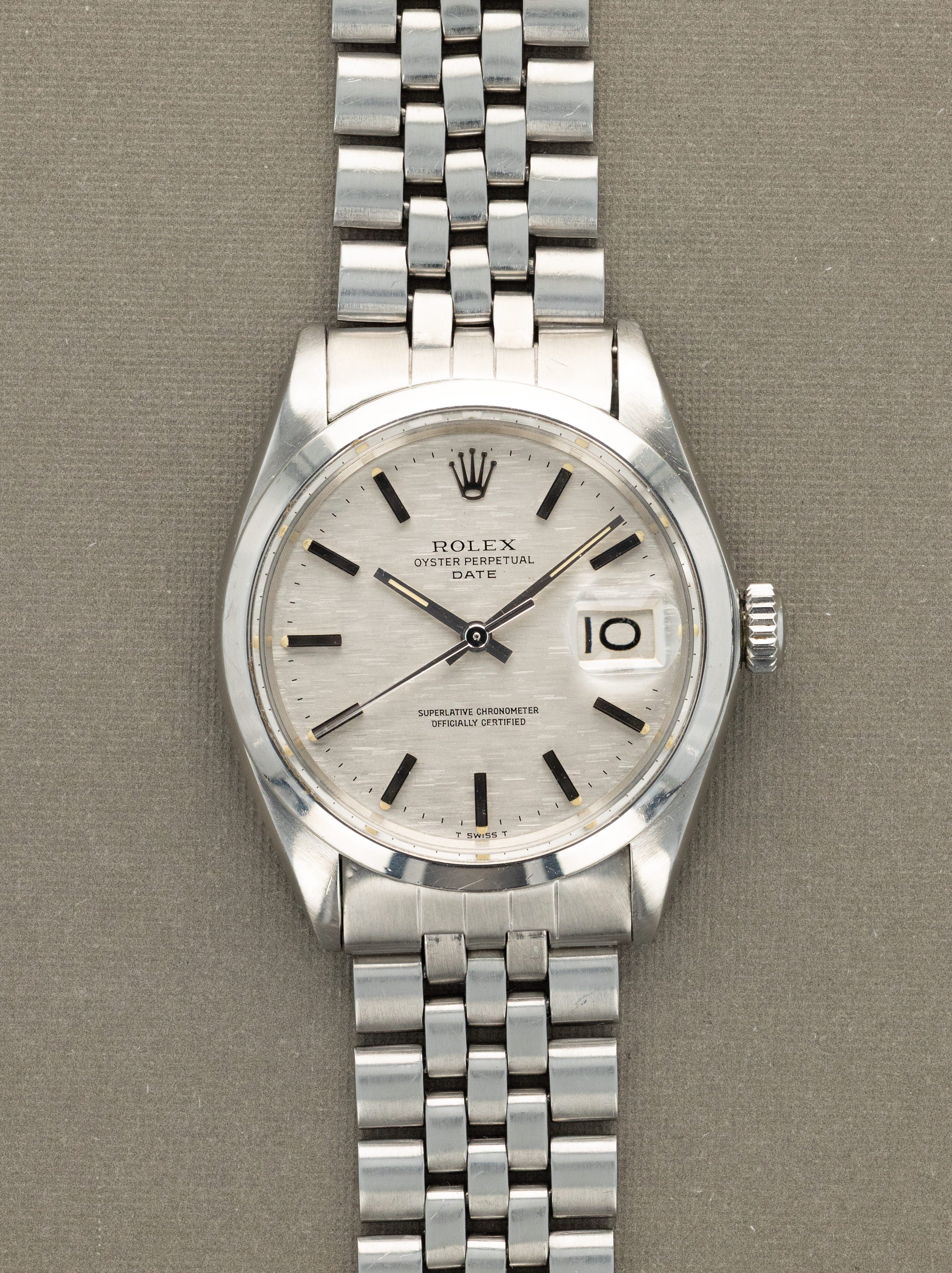 Rolex Oyster Perpetual Date Ref. 1500 - Silver 'Mosaic' Dial