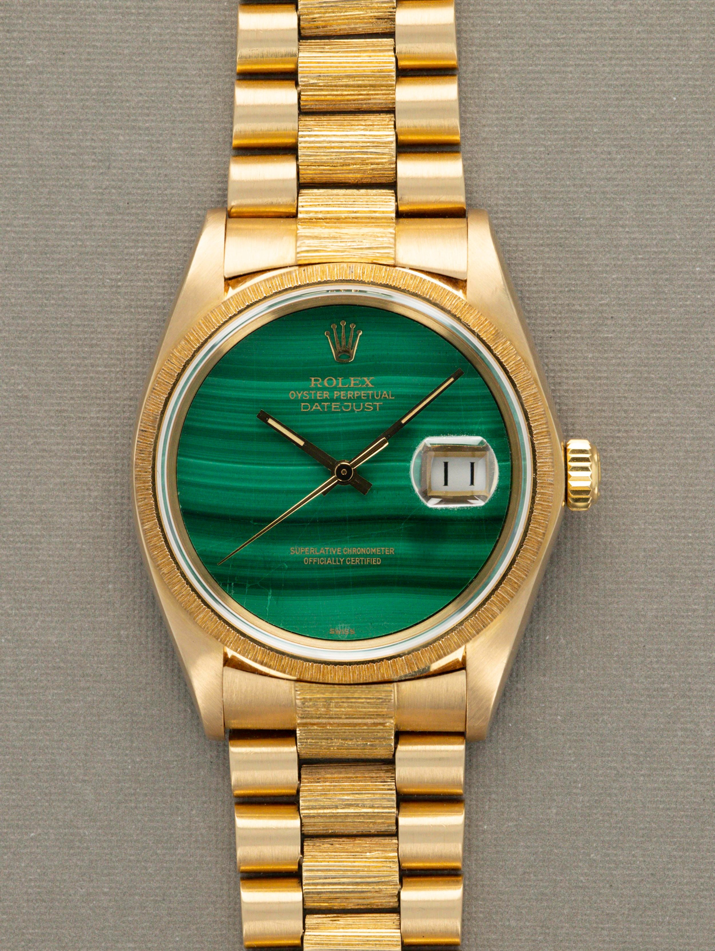 Rolex Datejust Ref. 16078 Malachite Dial
