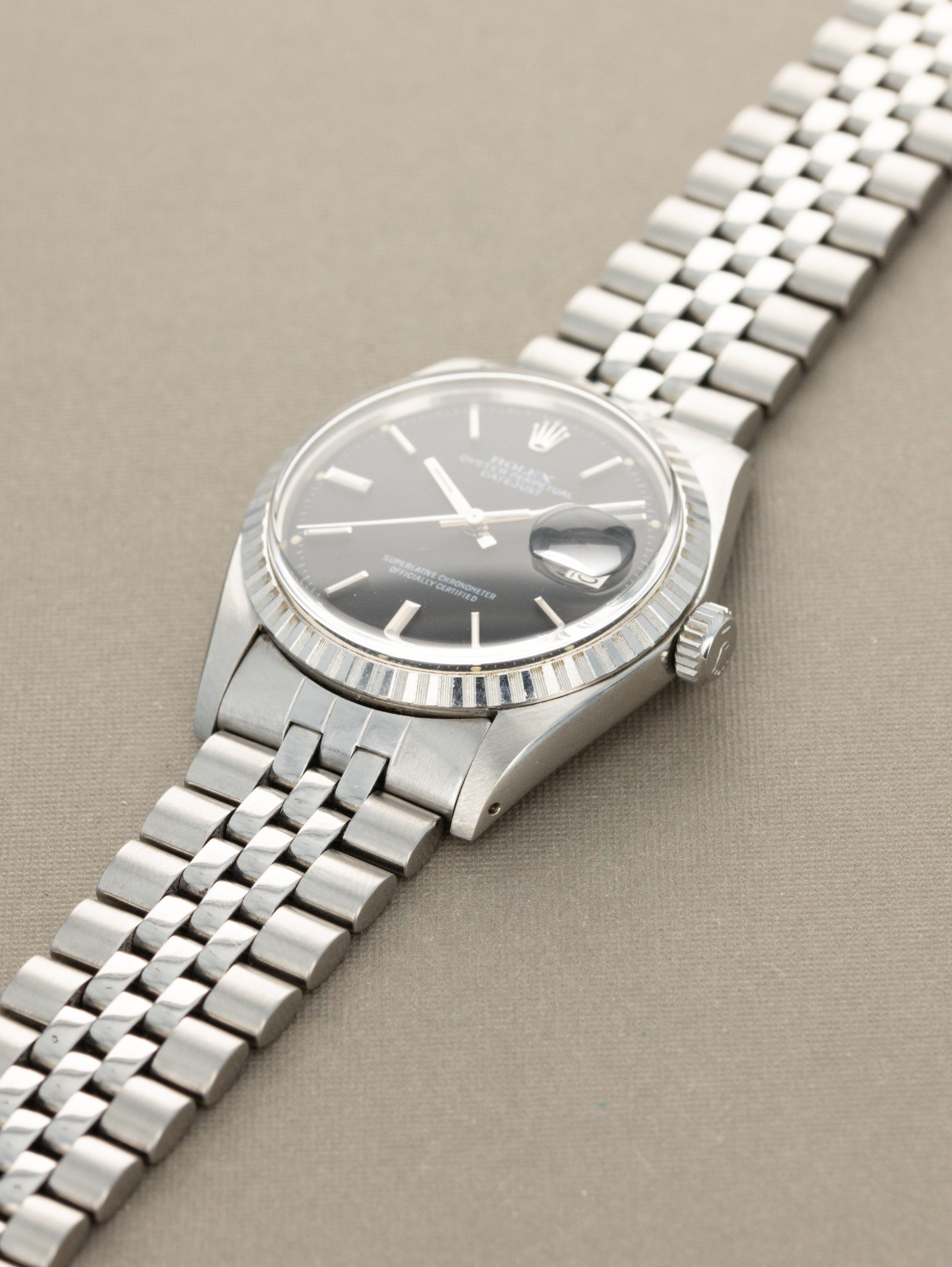 Rolex Datejust Ref. 1603 - Matte Black 'Sigma' Dial