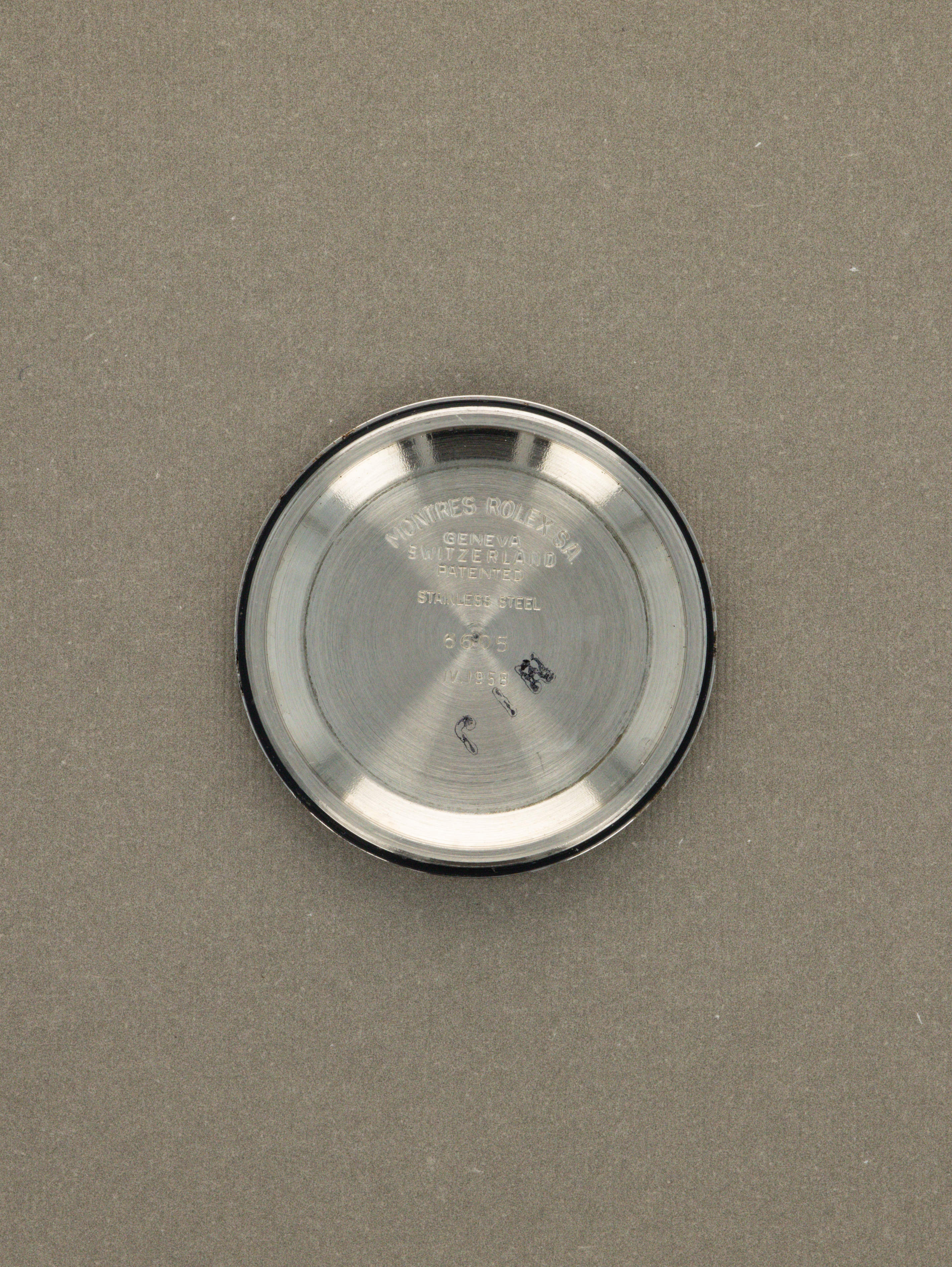 Rolex Datejust Ref. 6605 - Sunburst Silver Dial