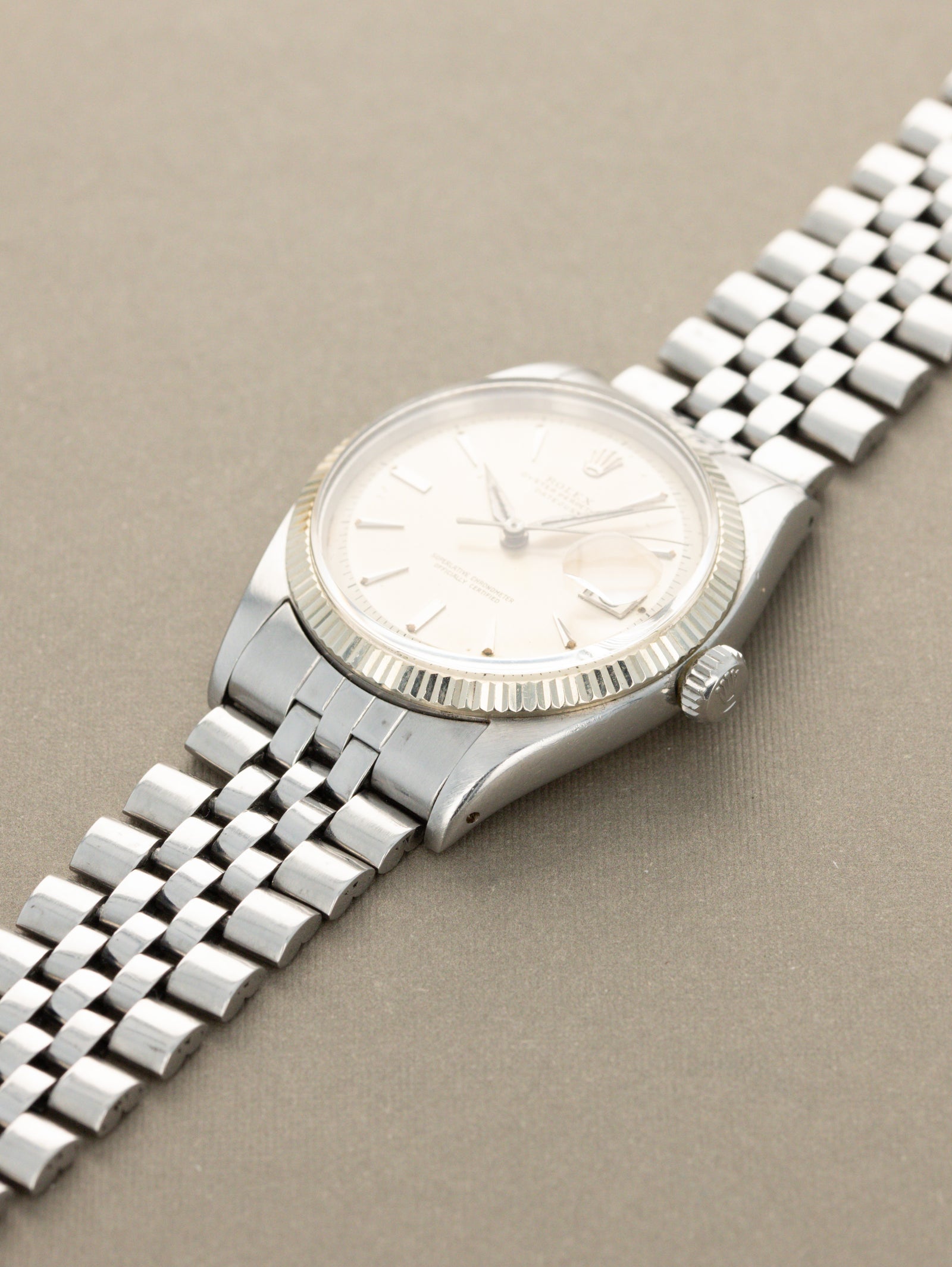 Rolex Datejust Ref. 6605 - Sunburst Silver Dial
