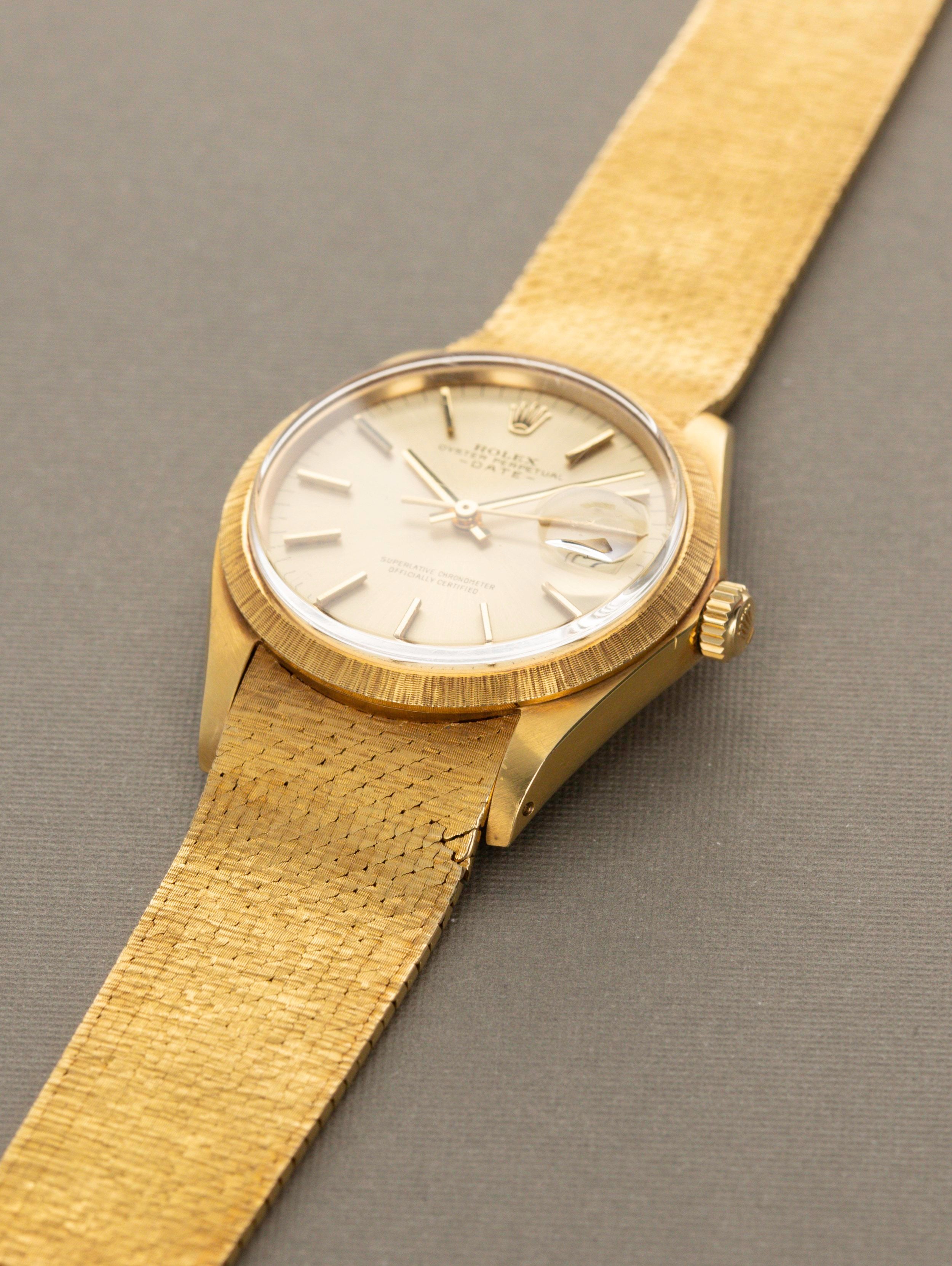 Rolex Date Ref. 1511 18k Mesh