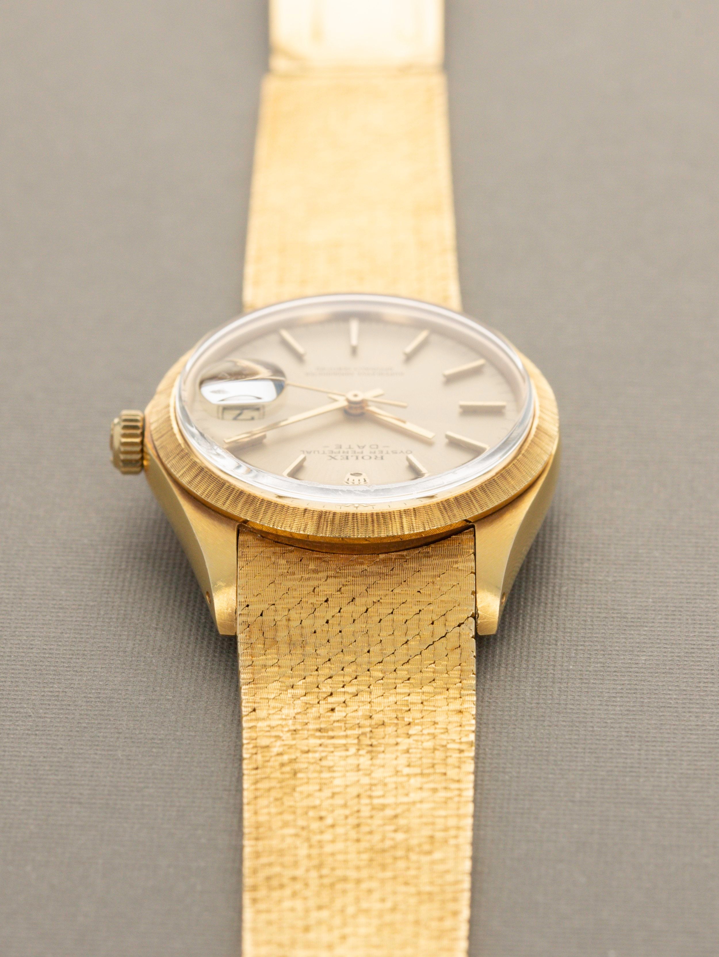 Rolex Date Ref. 1511 18k Mesh