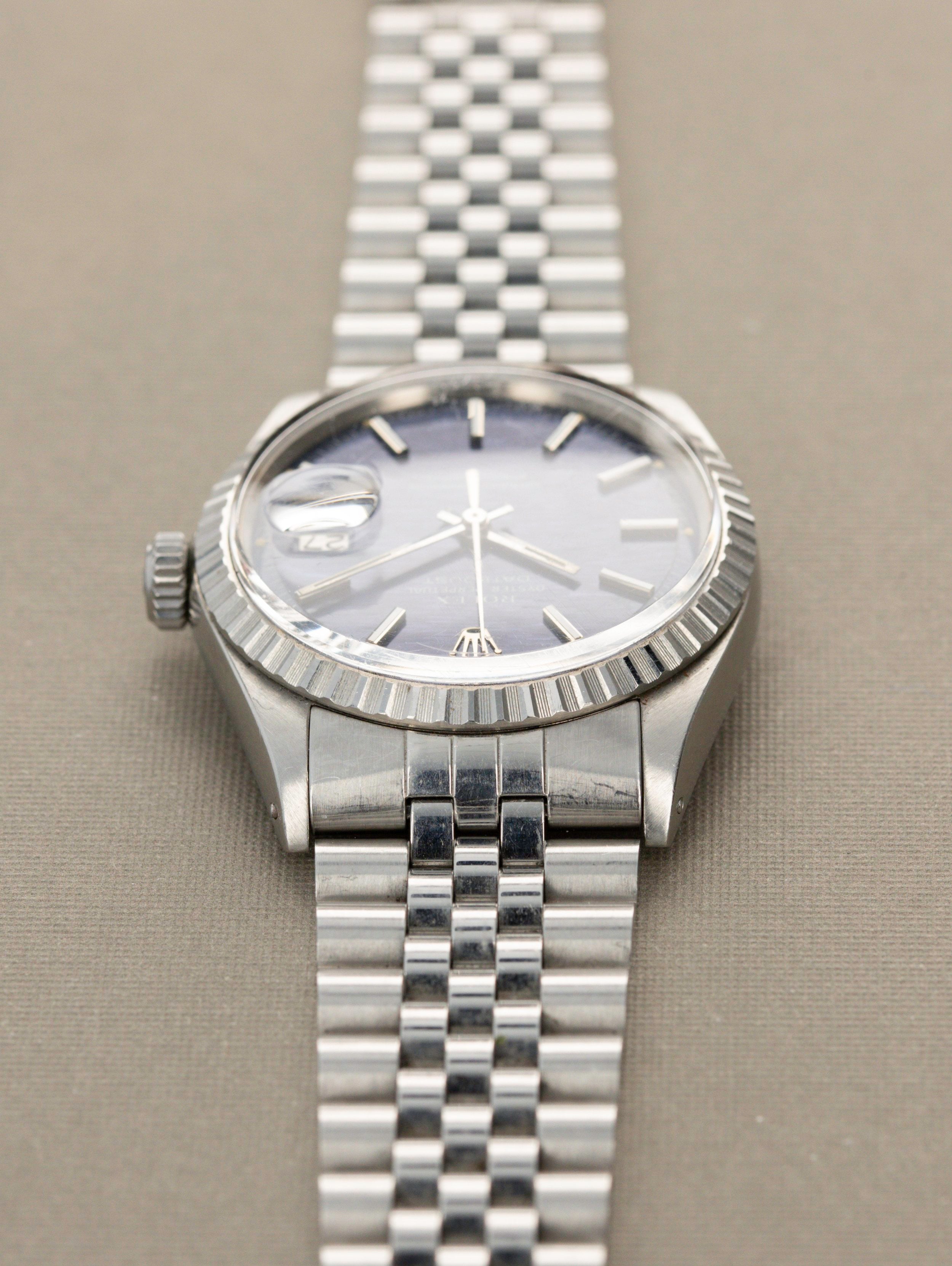 Rolex Datejust Ref 1603 - Blue Mosaic Dial