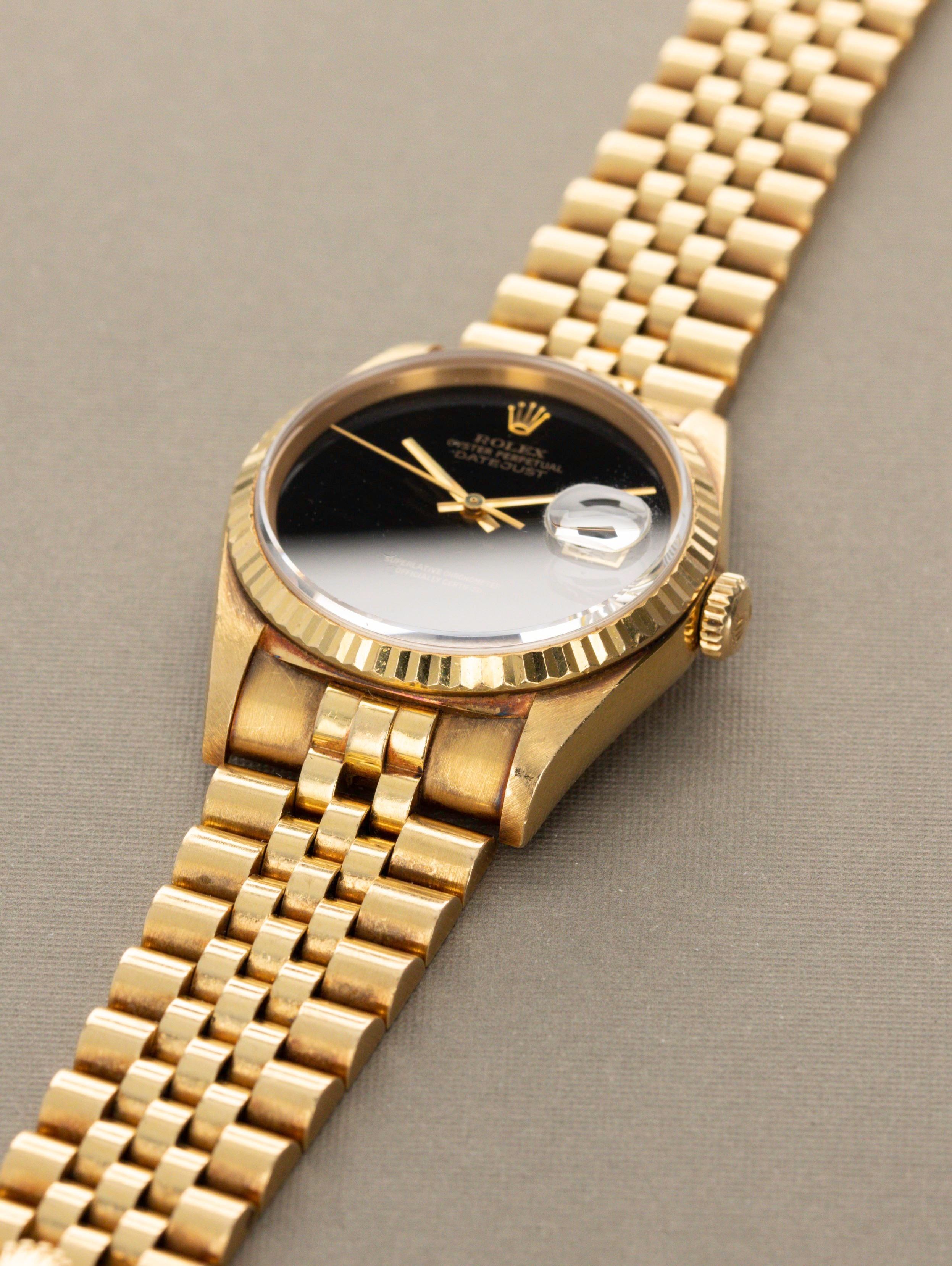 Rolex Datejust Ref 16238 Onyx Dial