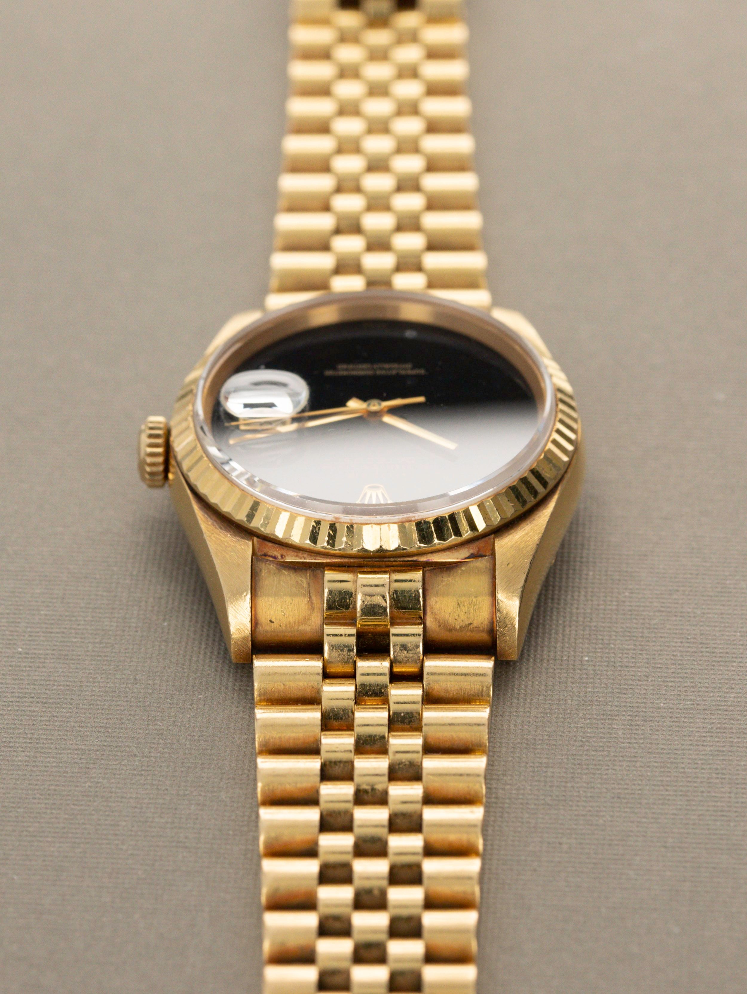 Rolex Datejust Ref 16238 Onyx Dial