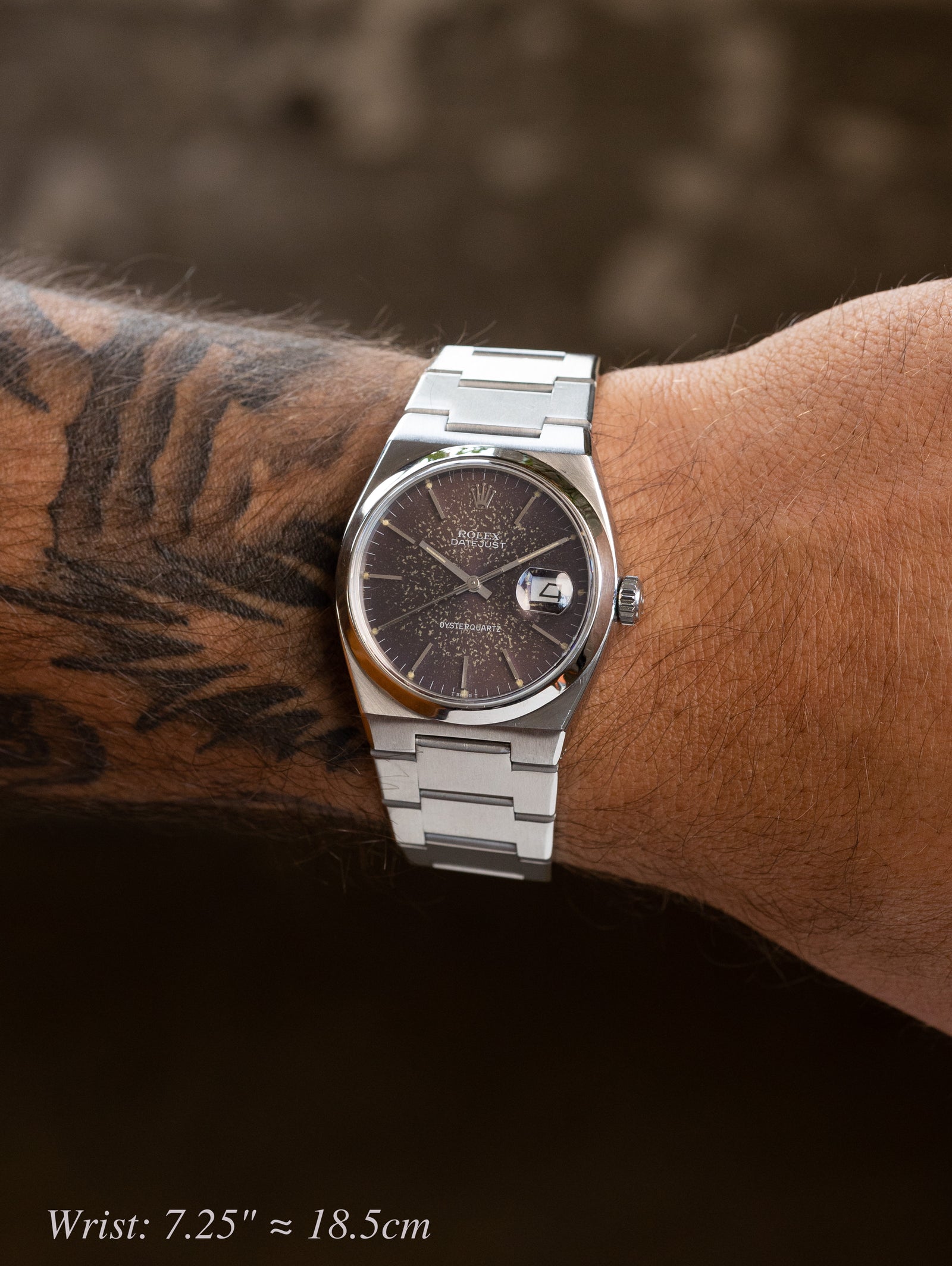 Rolex Oysterquartz Datejust Ref. 17000 - Purple 'Cosmic' Tropical Dial